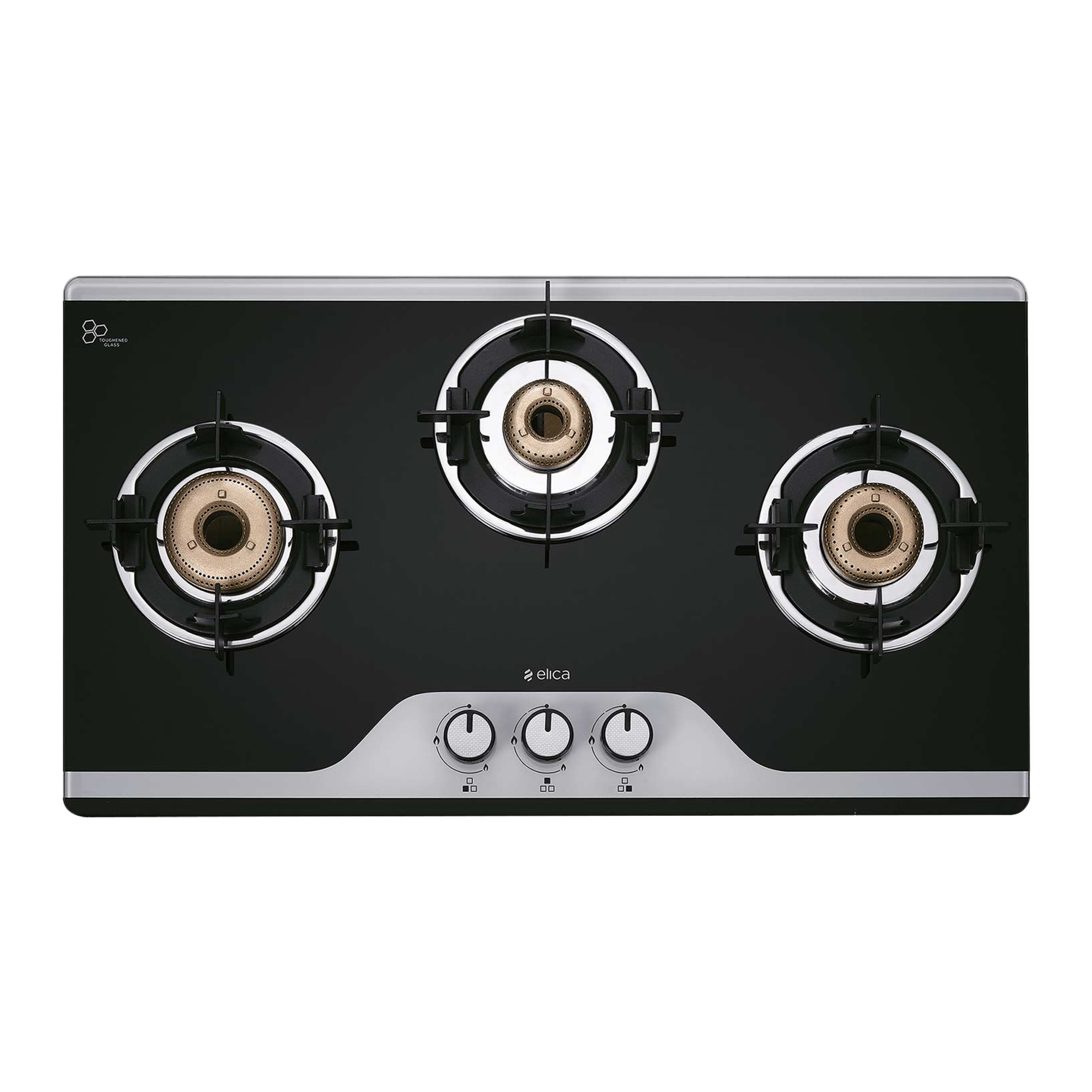 Buy Elica 773 CT Vetro TKN Crown DT Series 3 Burner Stove