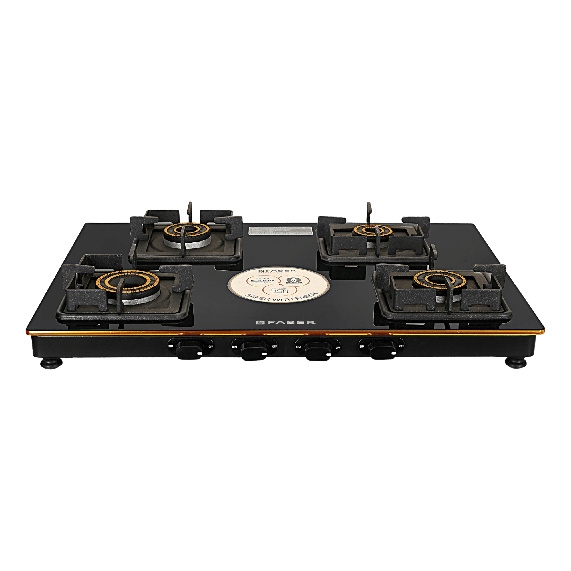 Buy FABER Cooktop Prince Plus 4BB BK 4 Burner Hob Black