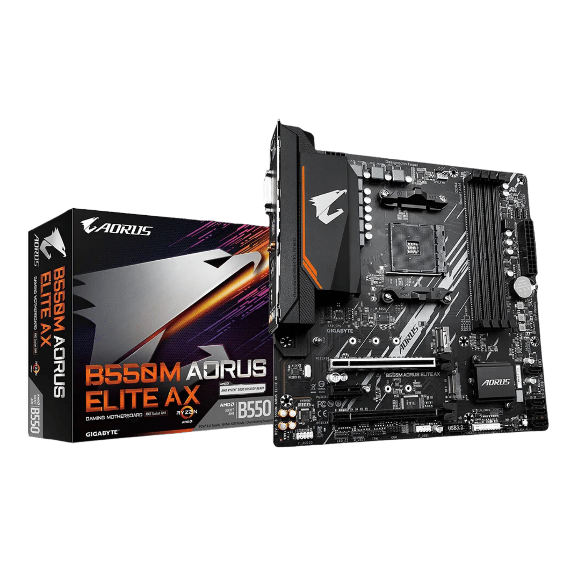 Buy Gigabyte AMD B550M AORUS AM4 Gaming Motherboard (black)