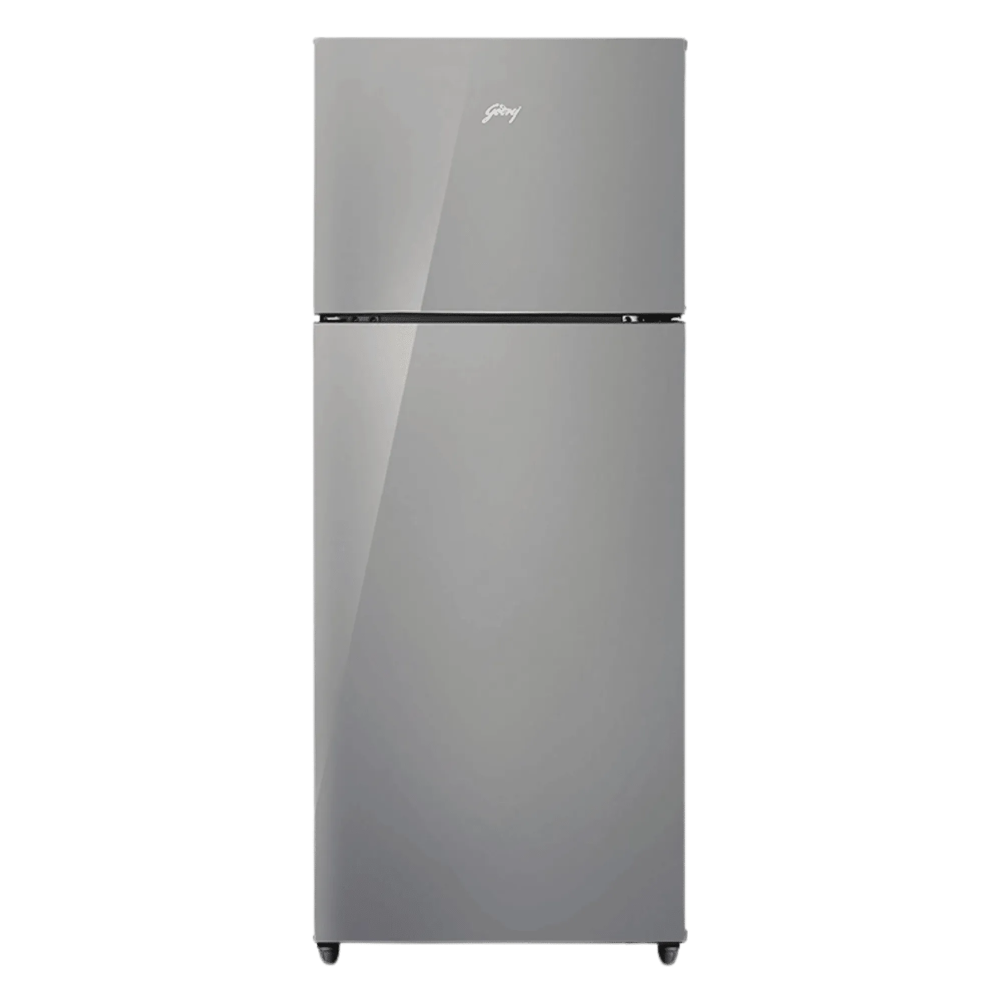 Godrej 238 l frost free double door 2 star refrigerator rt eonalpha 270bn ri steel glow Front View