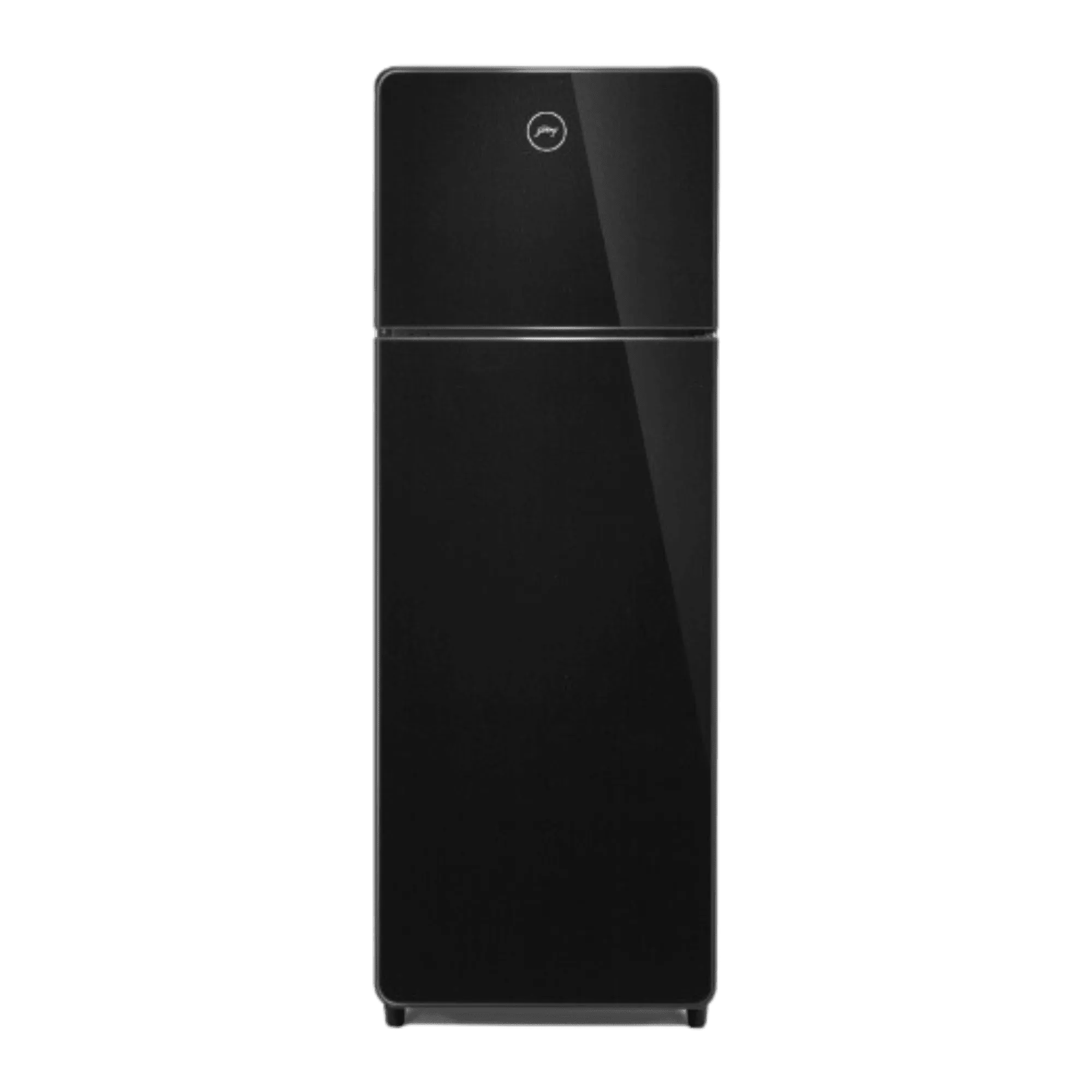 Godrej 244 l frost free double door 2 star refrigerator rt eoncrystal 280bn ri ob onyx black Front View
