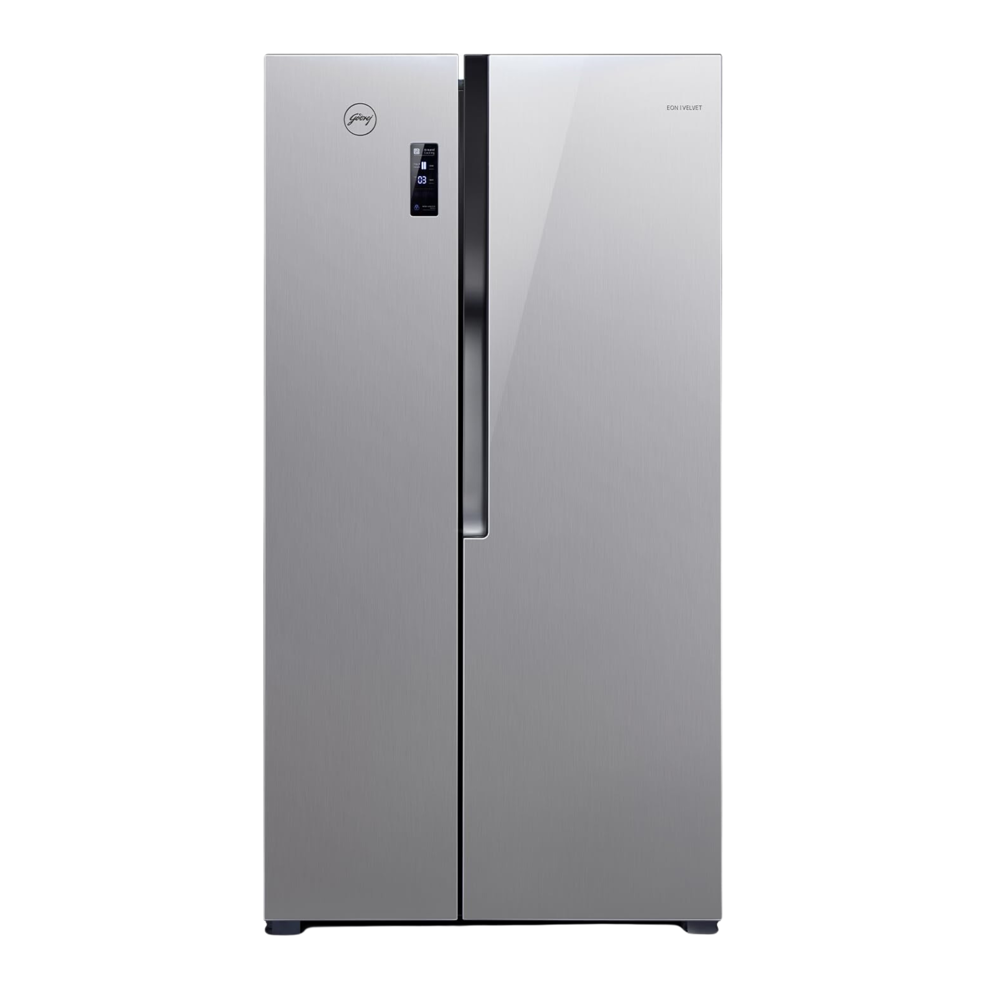 Godrej 564 L Side By Side Fridge EONVELVET | Platinum Steel