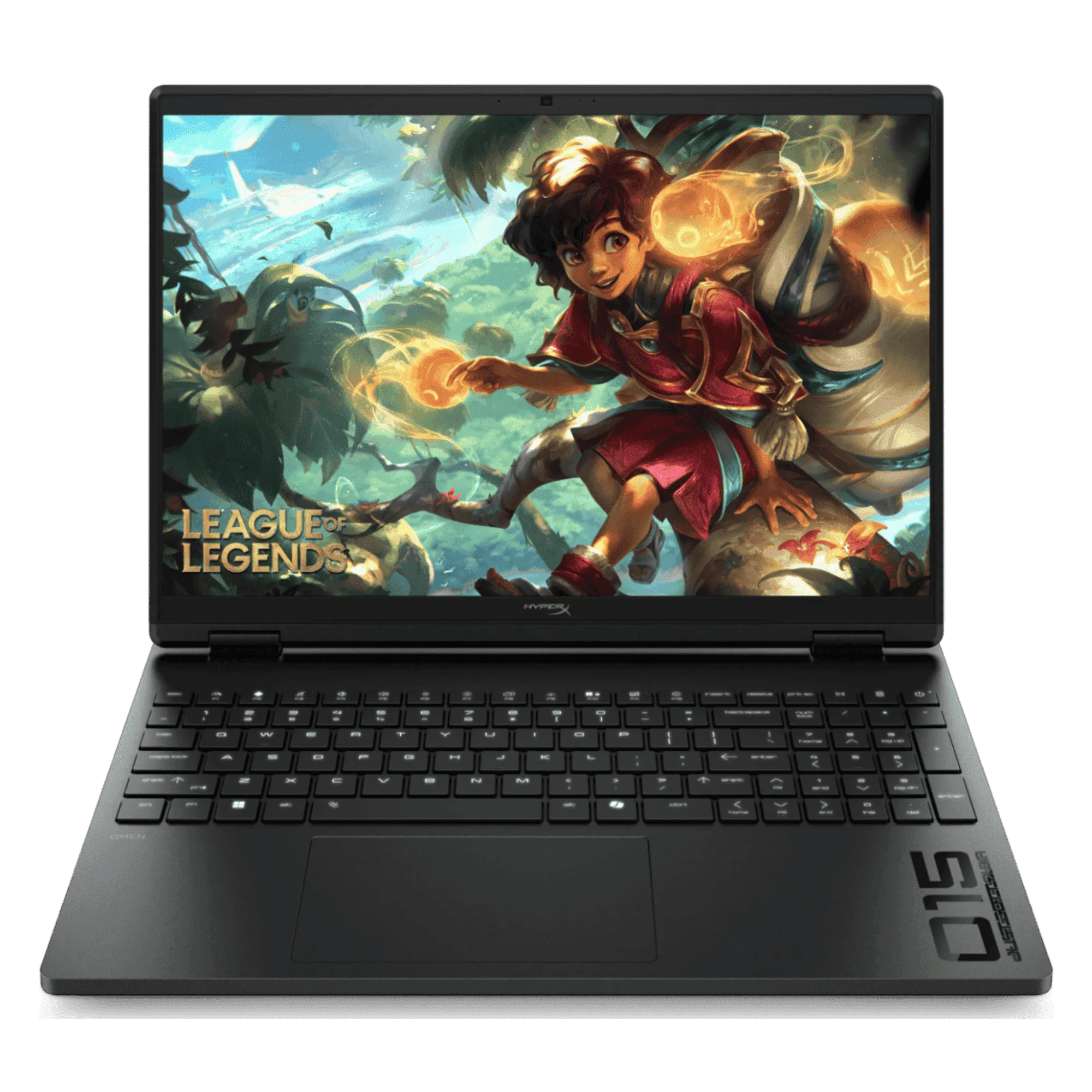 HP hyperx omen gaming intel core i7 14th gen windows 11 home laptop ga0028tx shadow black 24gb 1tb Front View