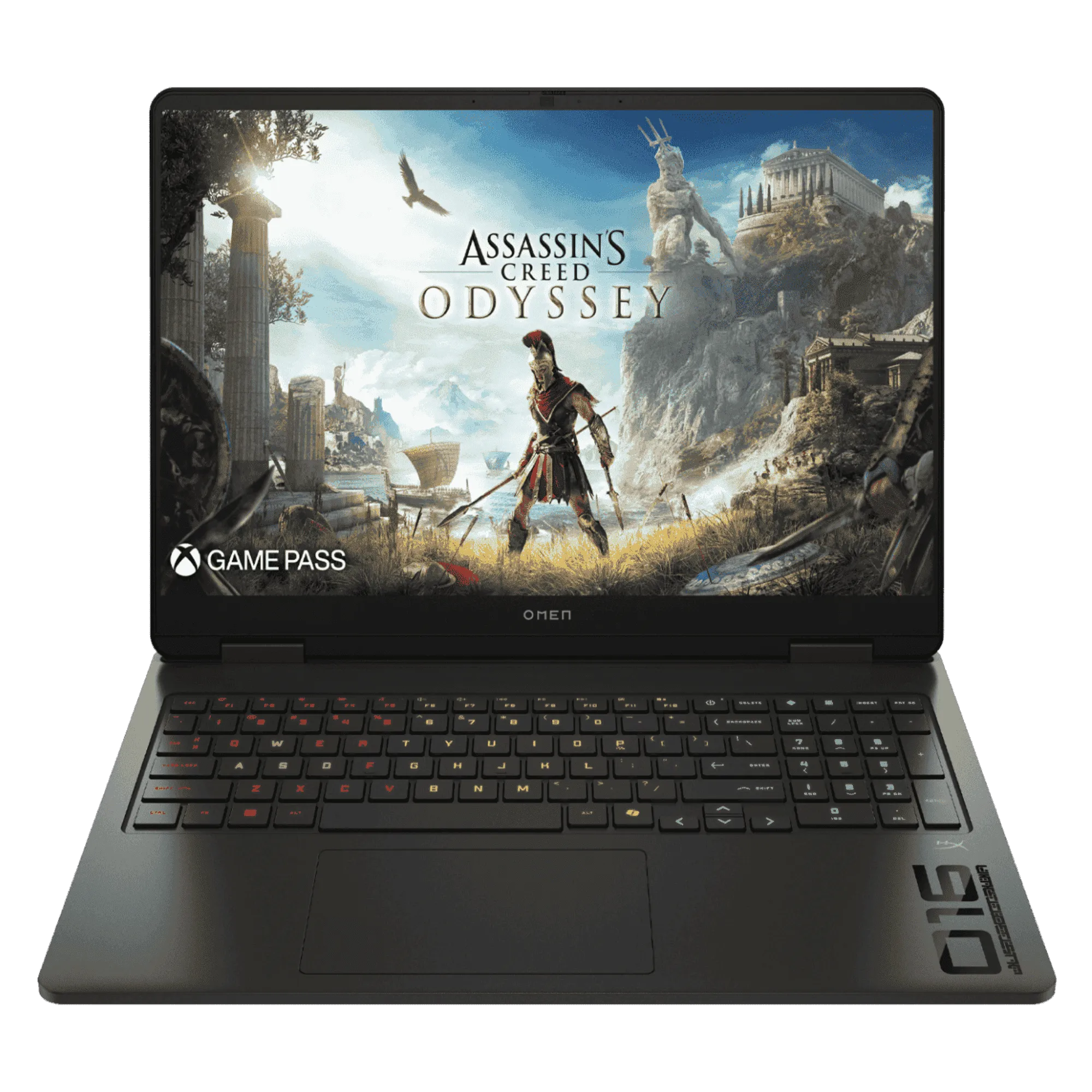 HP omen slim gaming intel core ultra 7 255h windows 11 home laptop 16 an0015tx shadow black 24gb 1tb Front View
