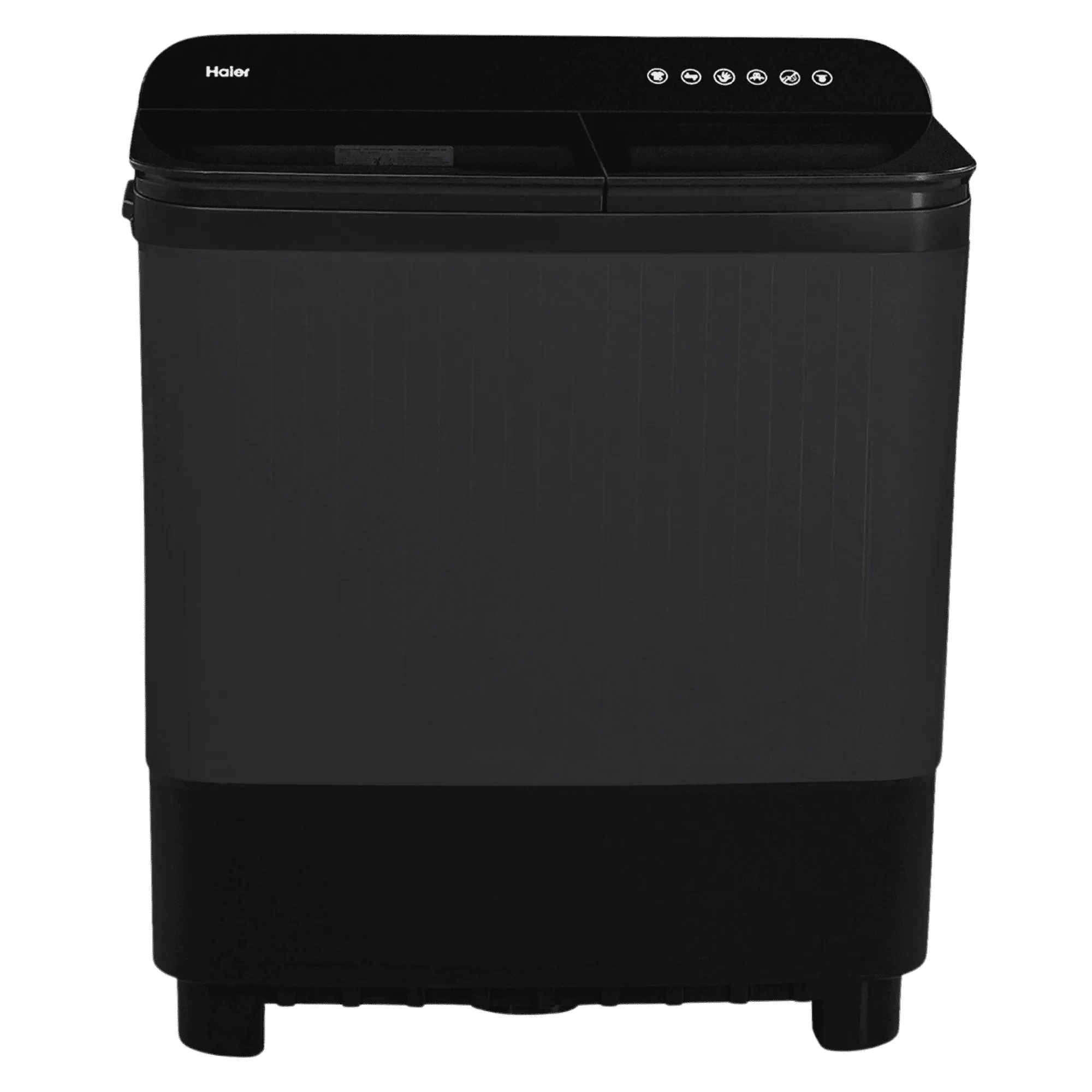 Haier 10 0kg semi automatic top load washing machine htw100 178bkn1 grey Front View