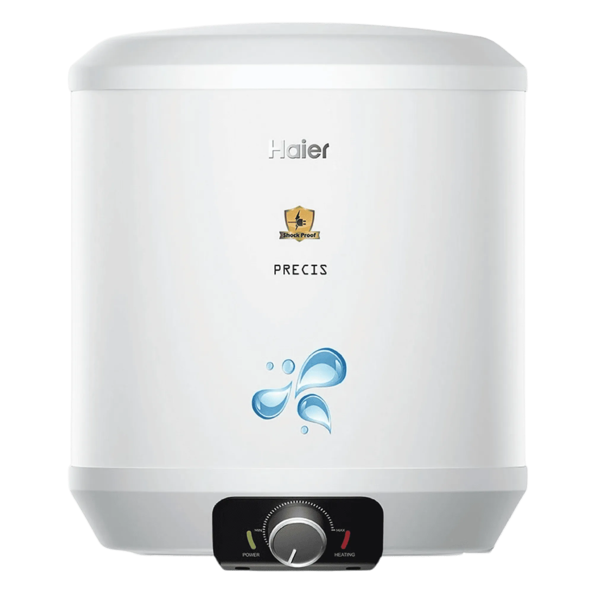 Haier es10v precis storage water heater 10 l white Front View
