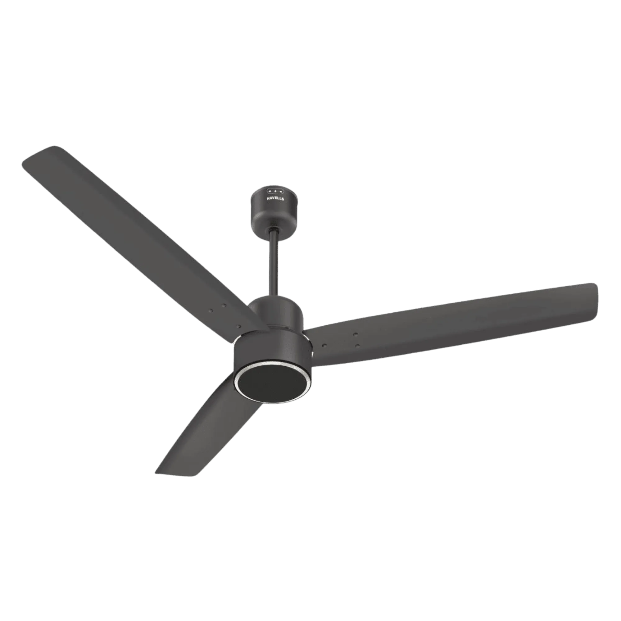 Havells epic voice bldc motor with remote 1200mm ceiling fan smoke brown Front View