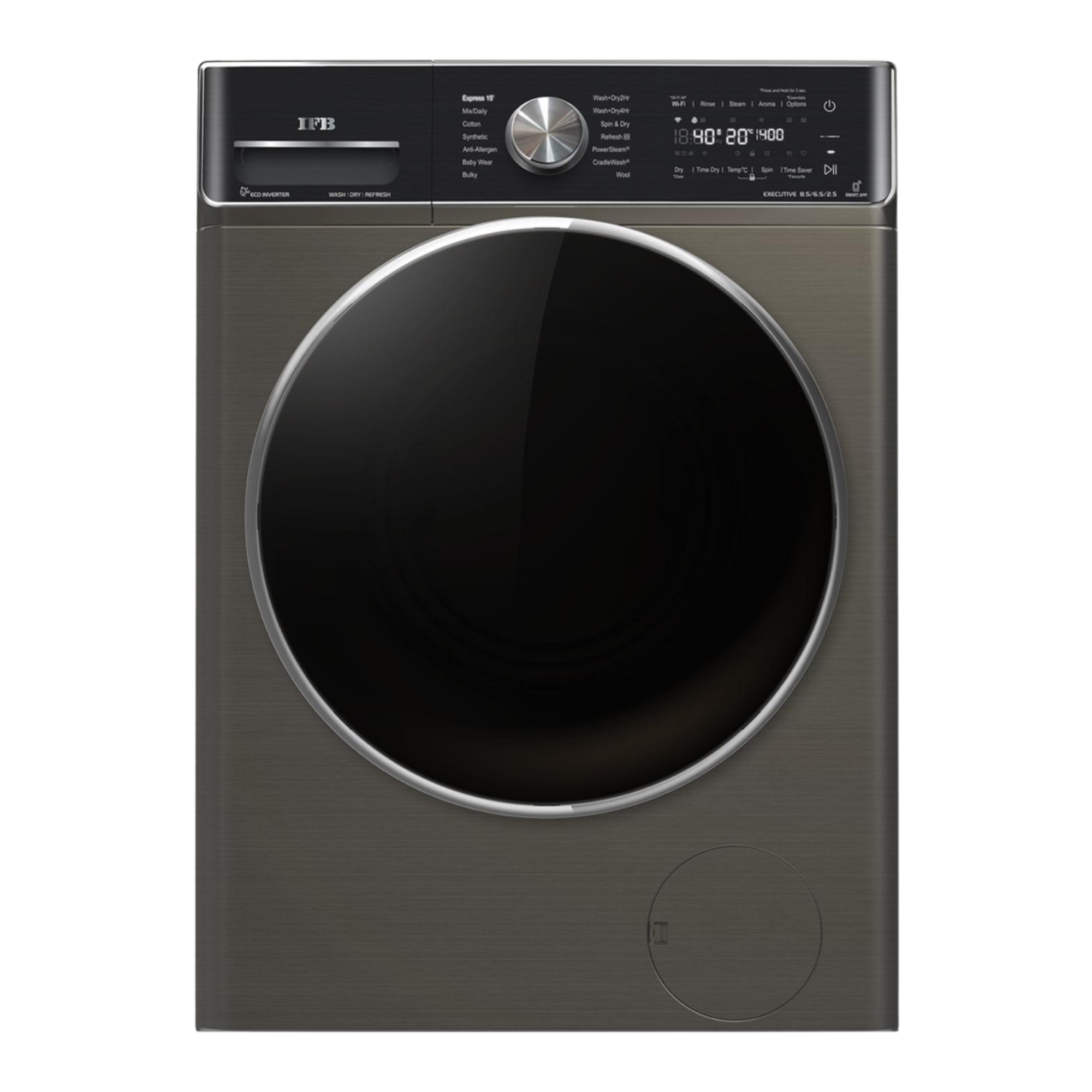 IFB 8.5/6.5Kg Front Load Washer Dryer Washing Machine Executive ZXM Mocha