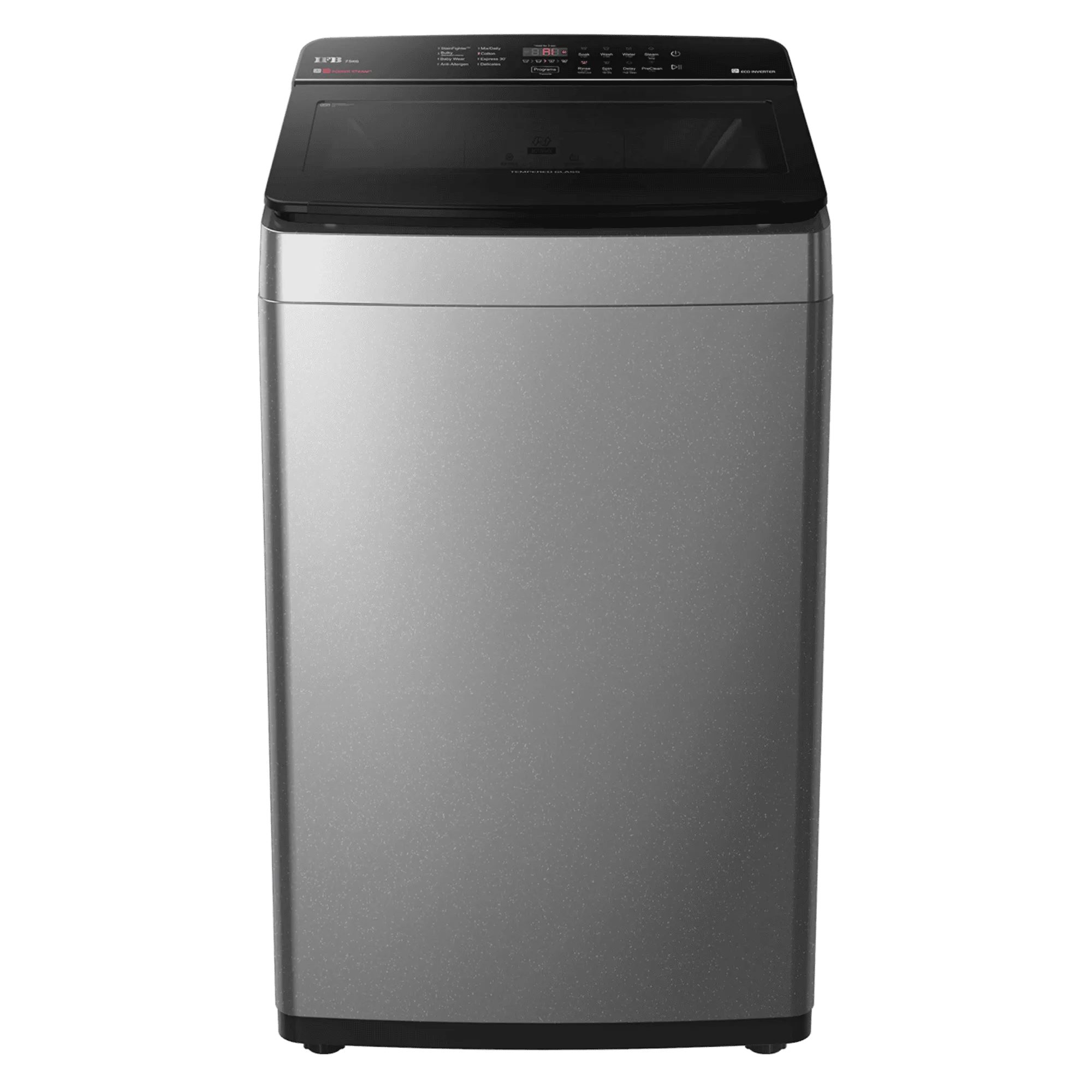 Ifb 7 5kg fully automatic top load washing machine tl751ms2sid mystic silver Front View