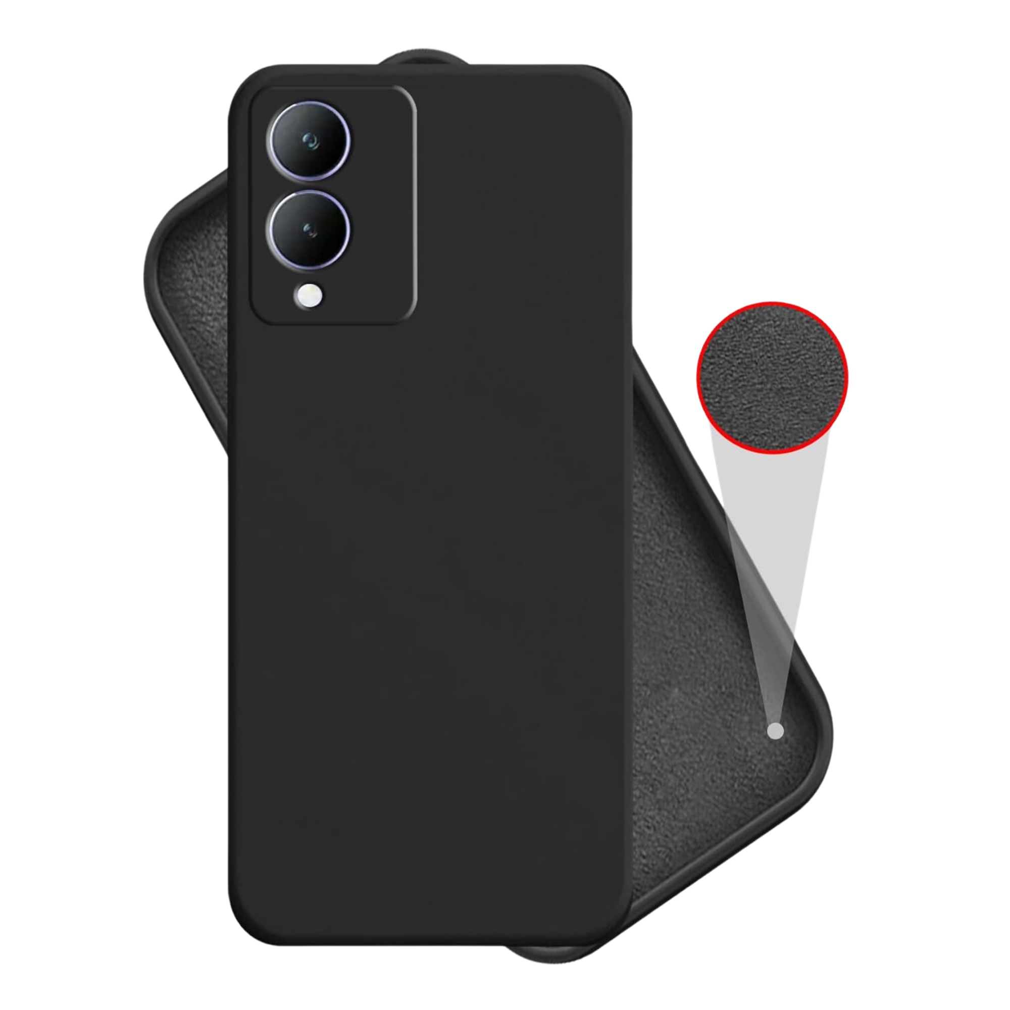 Get our Inbase Cloth Silicon Vivo Y17S back panel black now