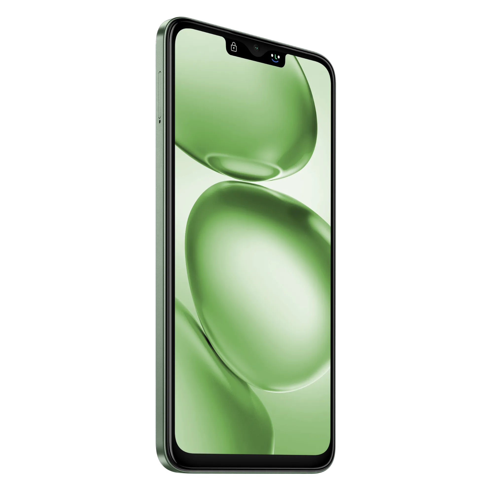 Itel a100c silk green 2gb 64gb Front Left View