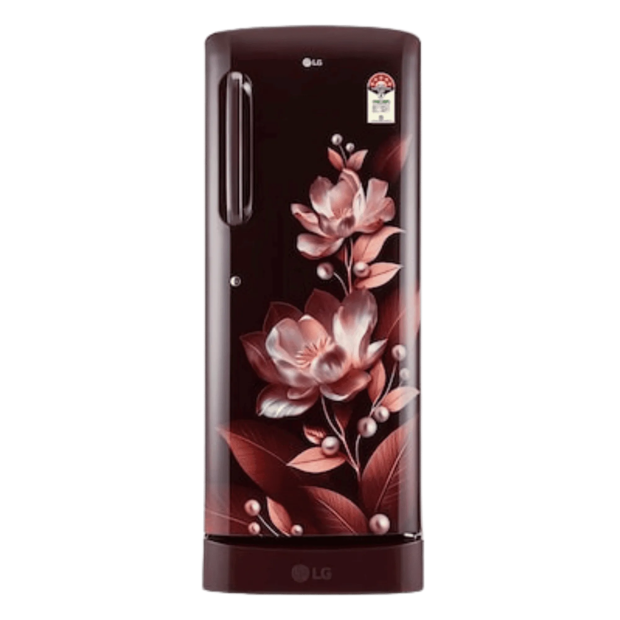 LG 224 l direct cool single door 5 star refrigerator gl d241asmu dsmzebn scarlet marvel Front View