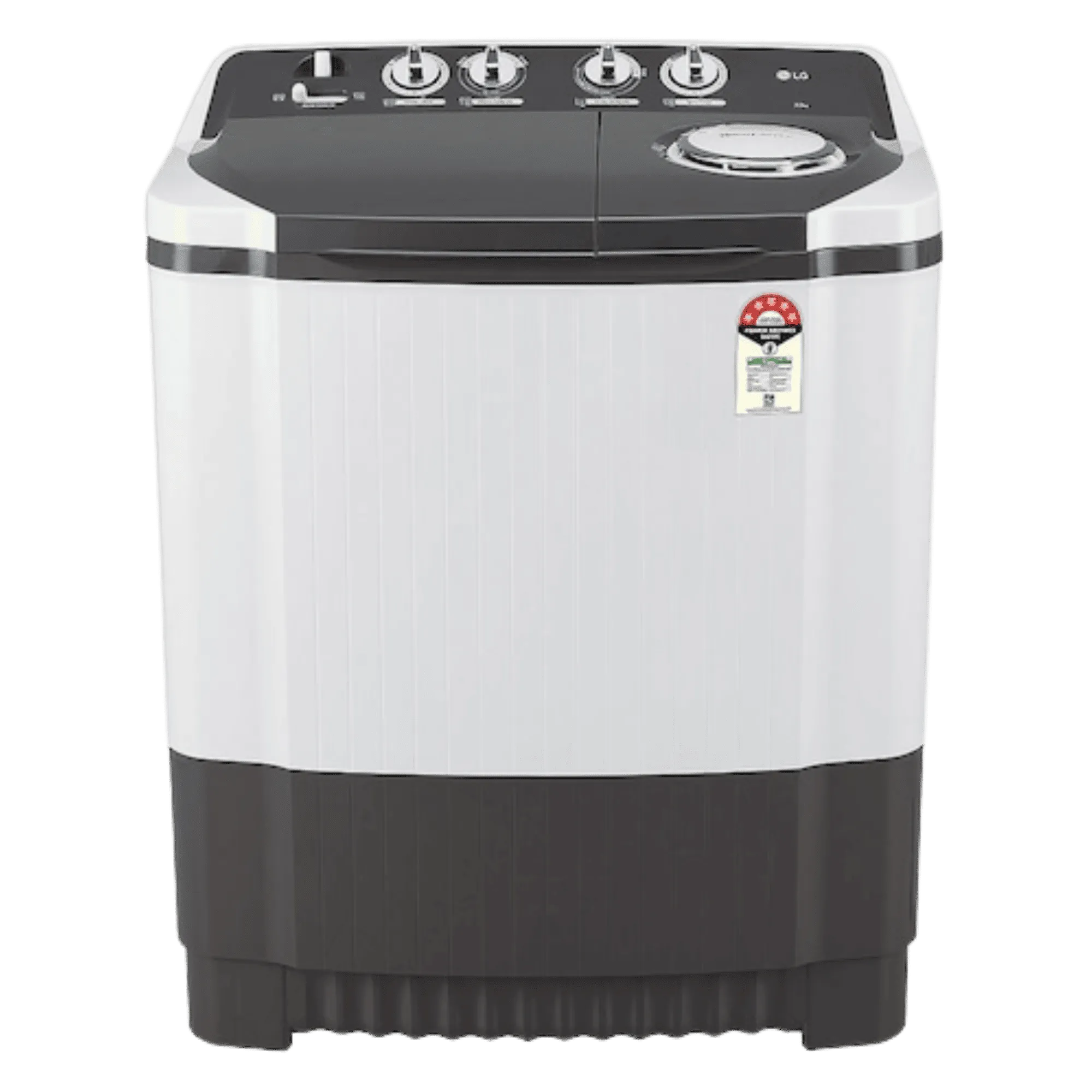 LG 7 5kg semi automatic top load washing machine p7510rgaz adgqeil dark grey Front View