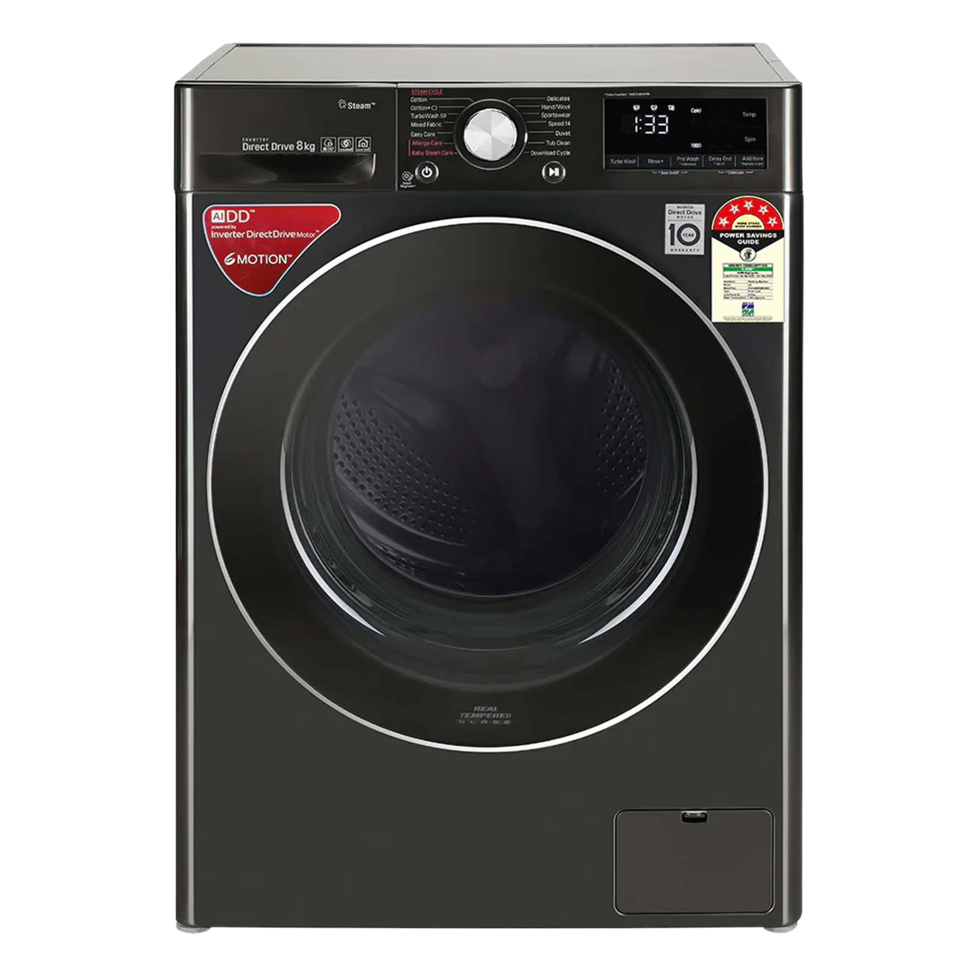 LG 8.0Kg Fully Automatic Front Load Washing Machine, FHV1408ZWB