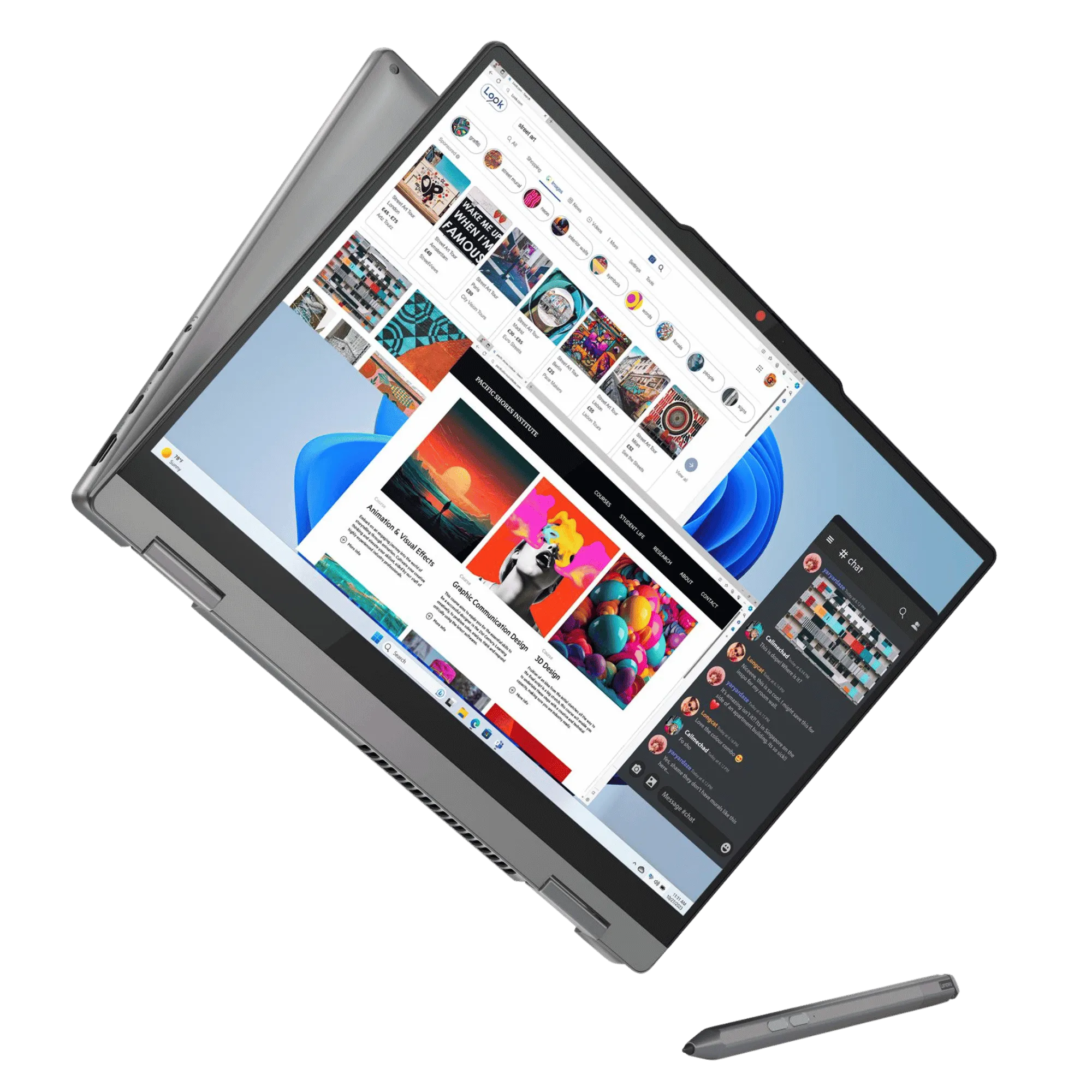 Lenovo ideapad slim 5 intel core i5 13th gen windows 11 home laptop 83k4qin luna grey 16gb 512gb Flat View