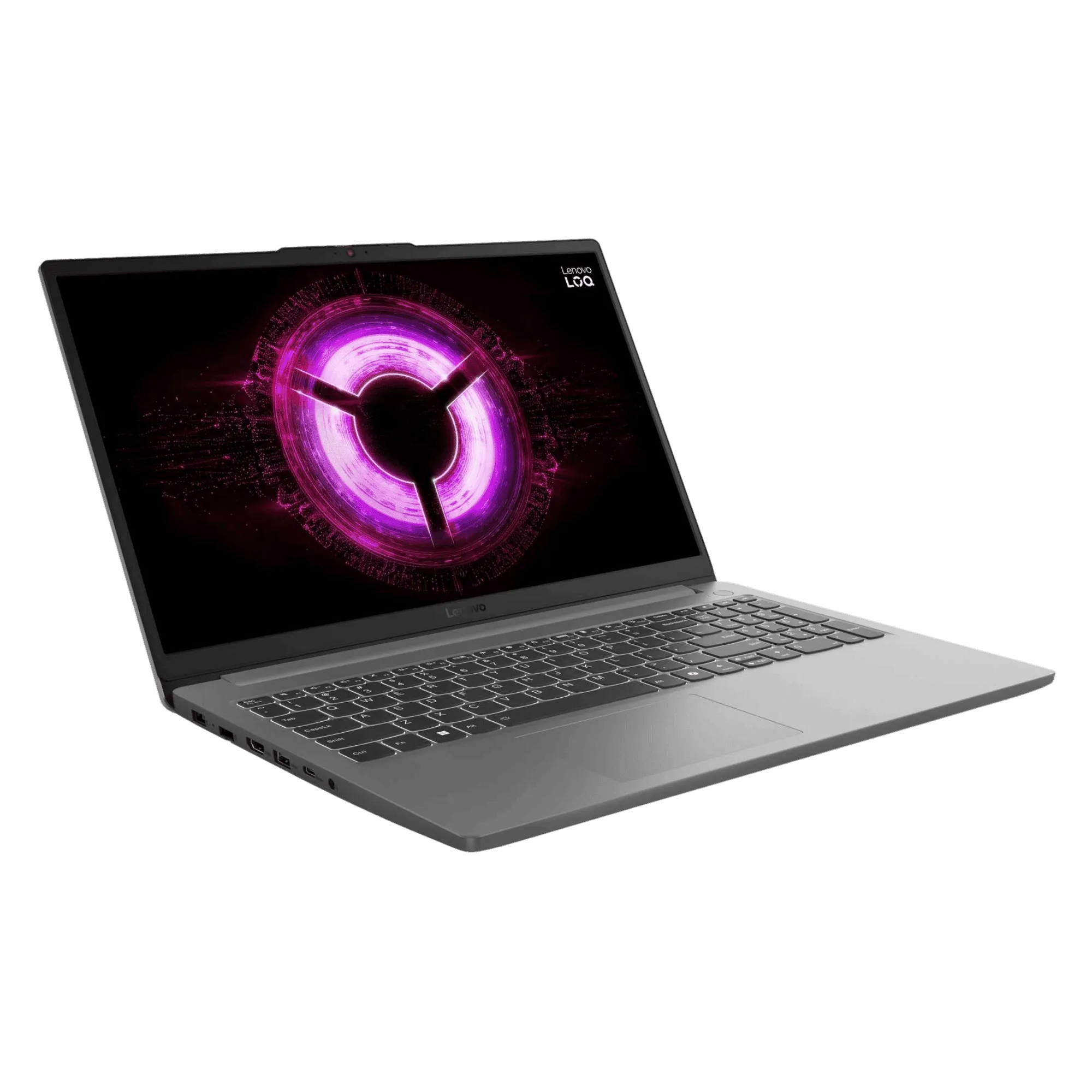 Lenovo loq essential gaming amd ryzen 7 7735hs windows 11 home laptop 83s0009sin luna grey 16gb 512gb Front Left View