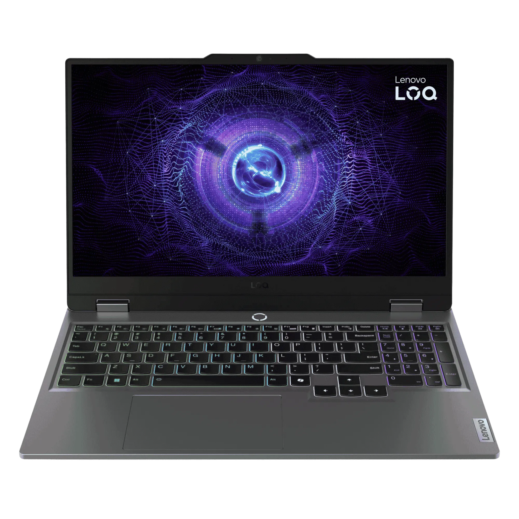 Lenovo loq gaming intel core i7 13th gen windows 11 home laptop 83dv01bhin luna grey 16gb 1tb Front View
