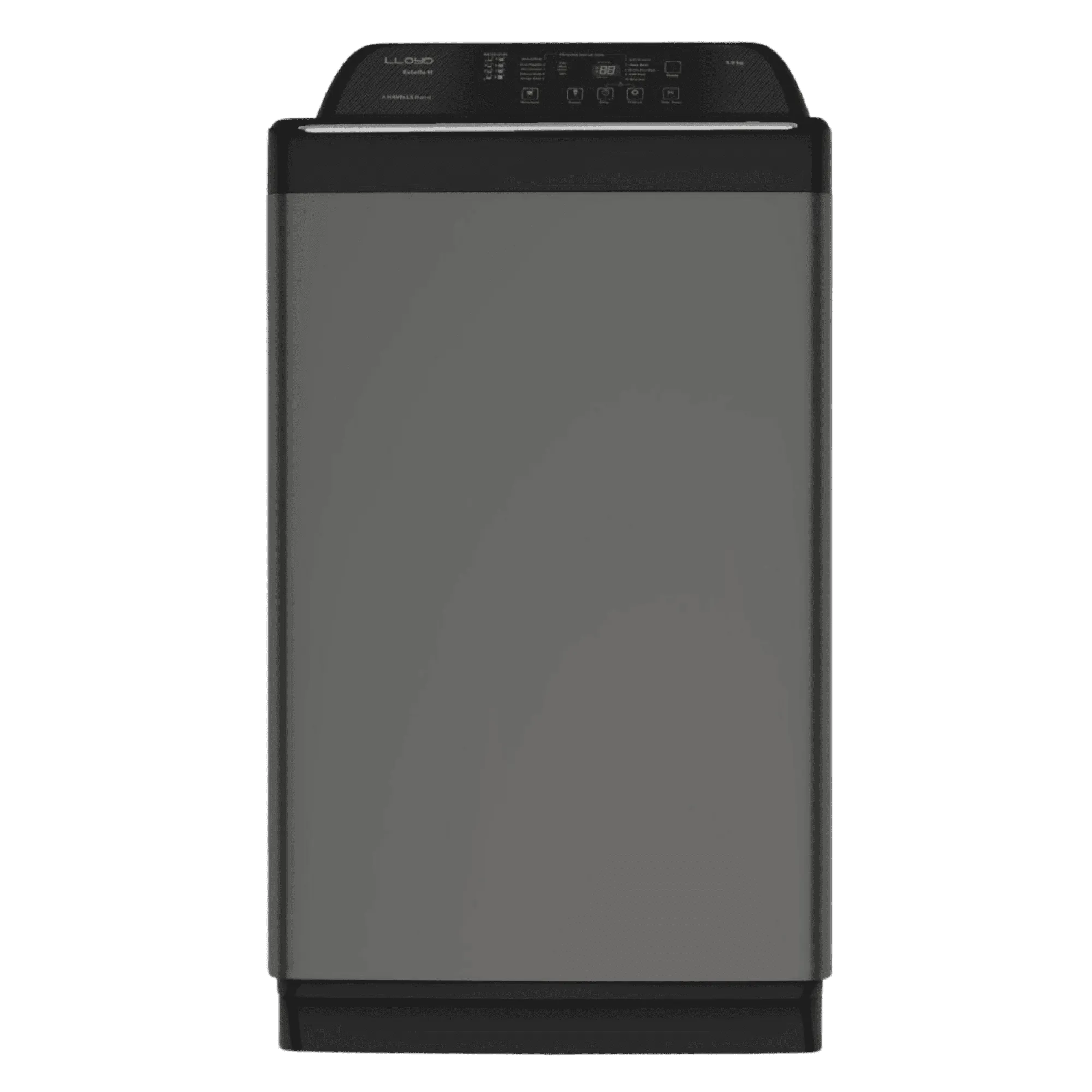 Lloyd 8 0 kg fully automatic top load washing machine glwt805ehpmb grey Front View