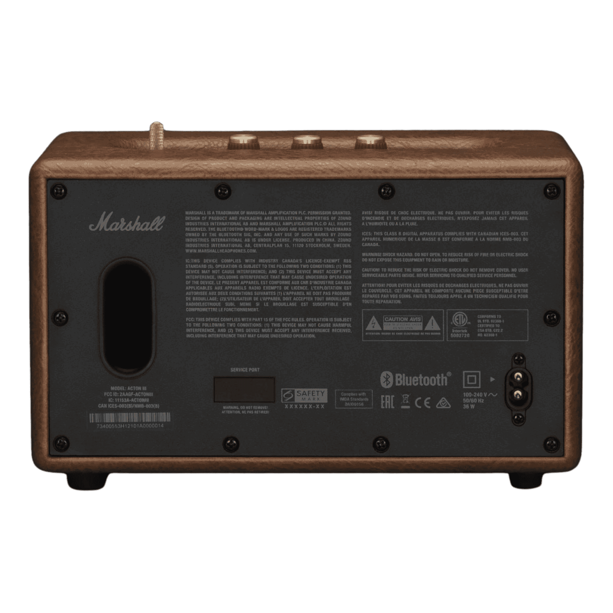 Marshall Acton III 60W Bluetooth Speaker (Brown) at Poorvika