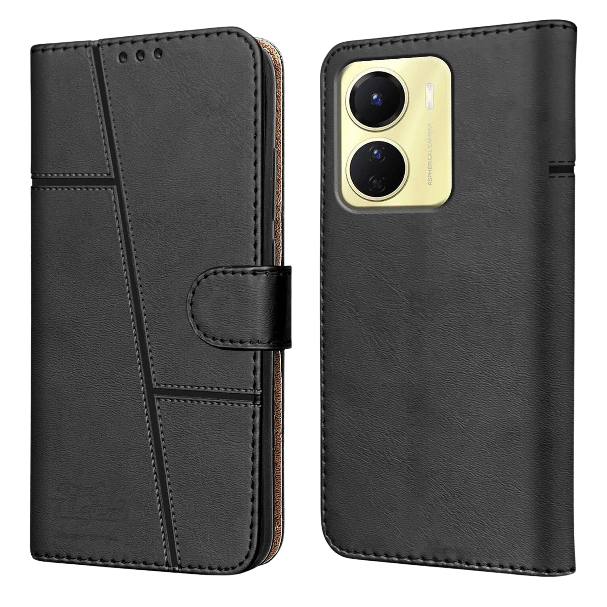 Elevate Your Vivo Y16 with a New Flip Cover Black - Poorvika