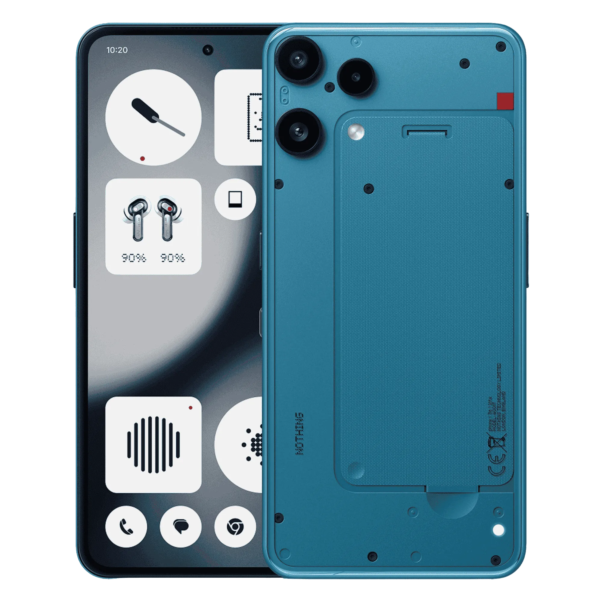 Nothing phone 3a lite 5g blue 8gb 256gb Front Back View