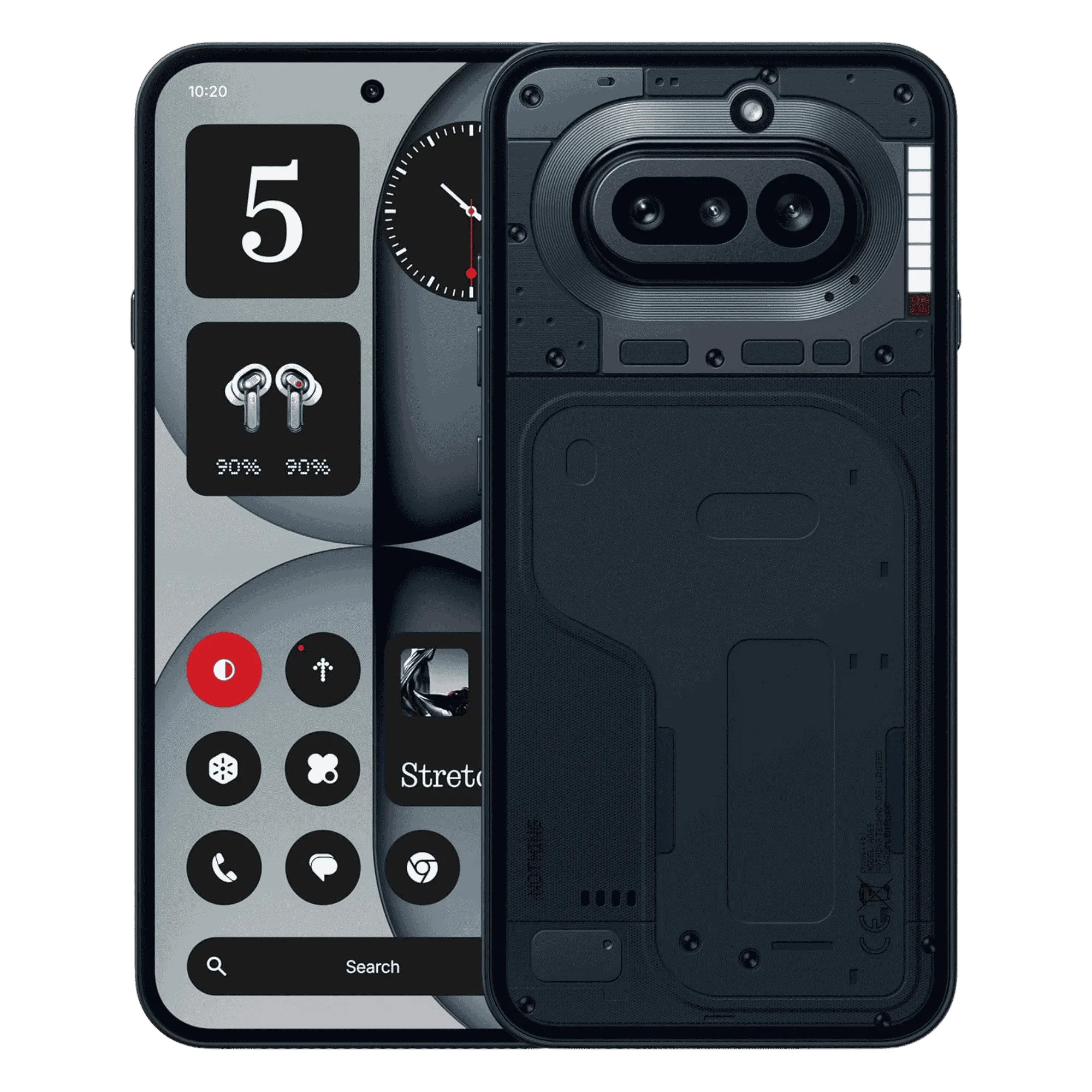 Nothing phone 4a 5g black 8gb 128gb Front Back View