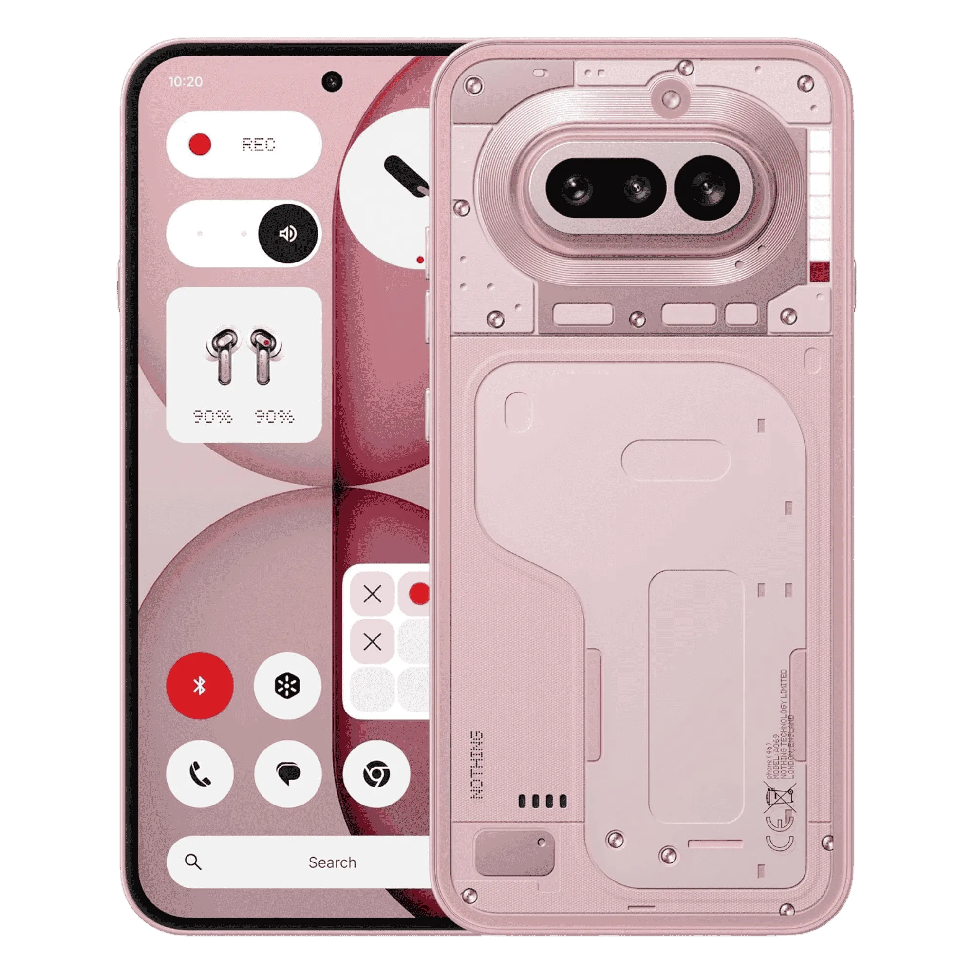 Nothing phone 4a 5g pink 8gb 256gb Front Back View