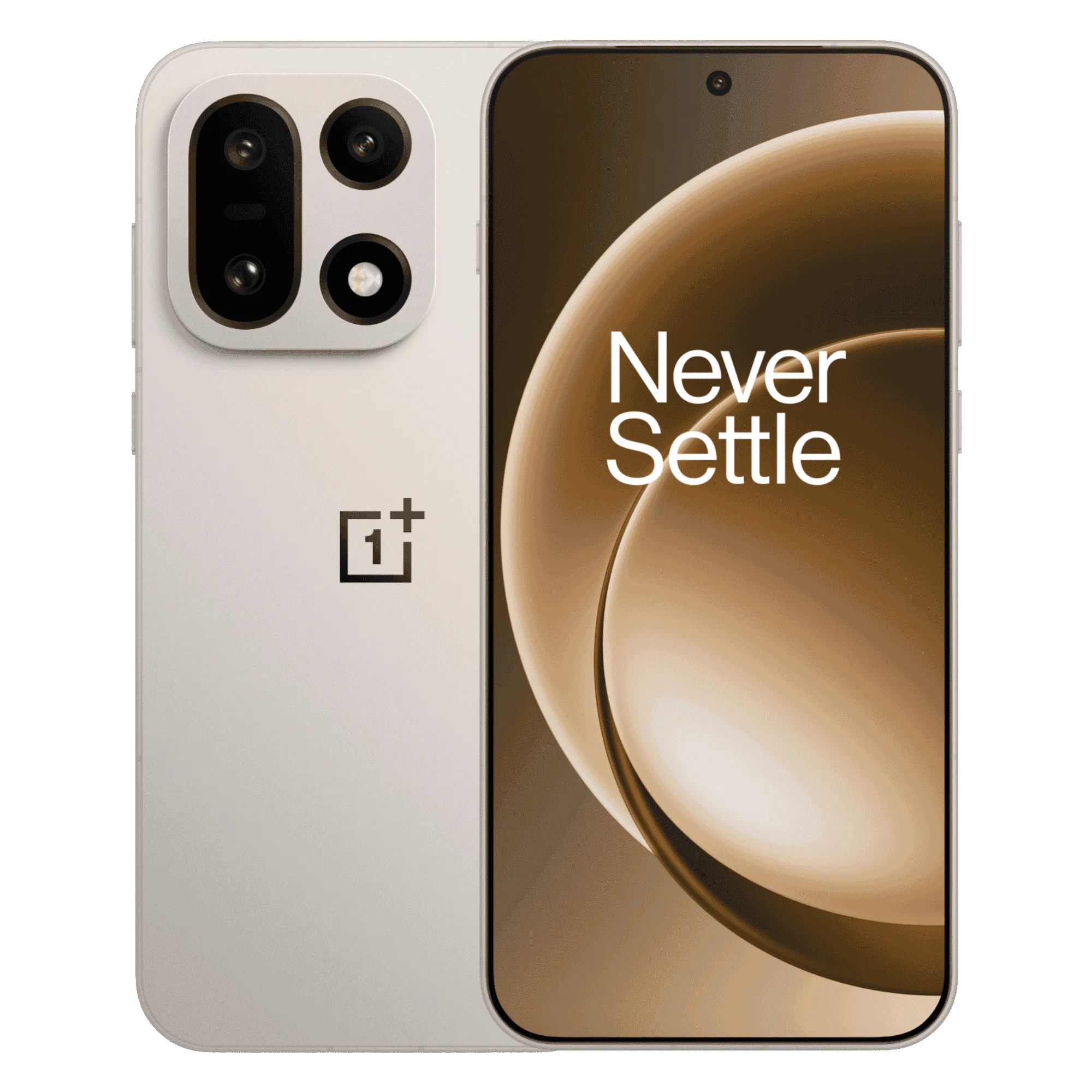 Oneplus 15 sand storm 12gb 256gb Front Back View