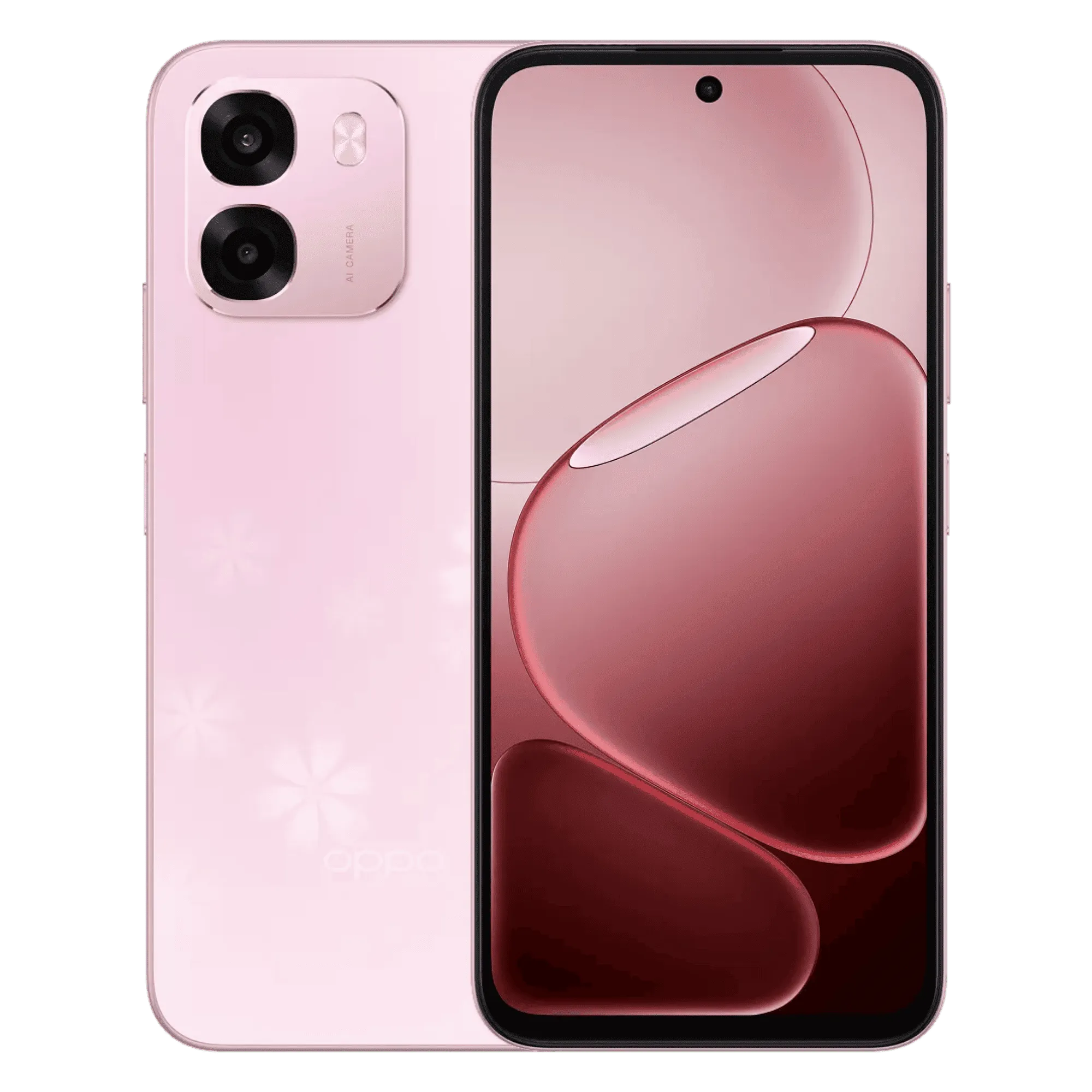 Oppo a6 5g sakura pink 6gb 128gb Front Back View
