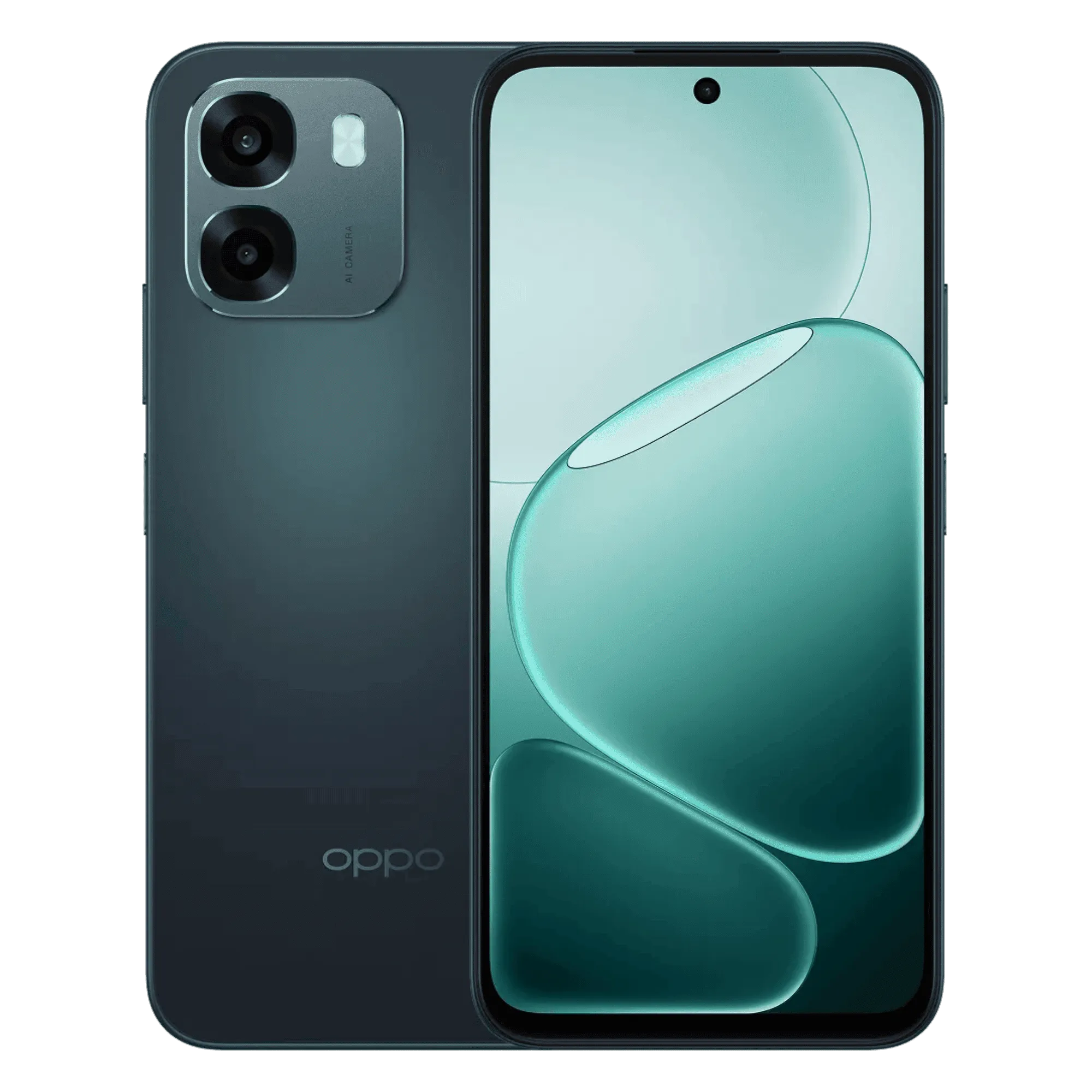 Oppo a6 5g sapphire blue 4gb 128gb Front Back View