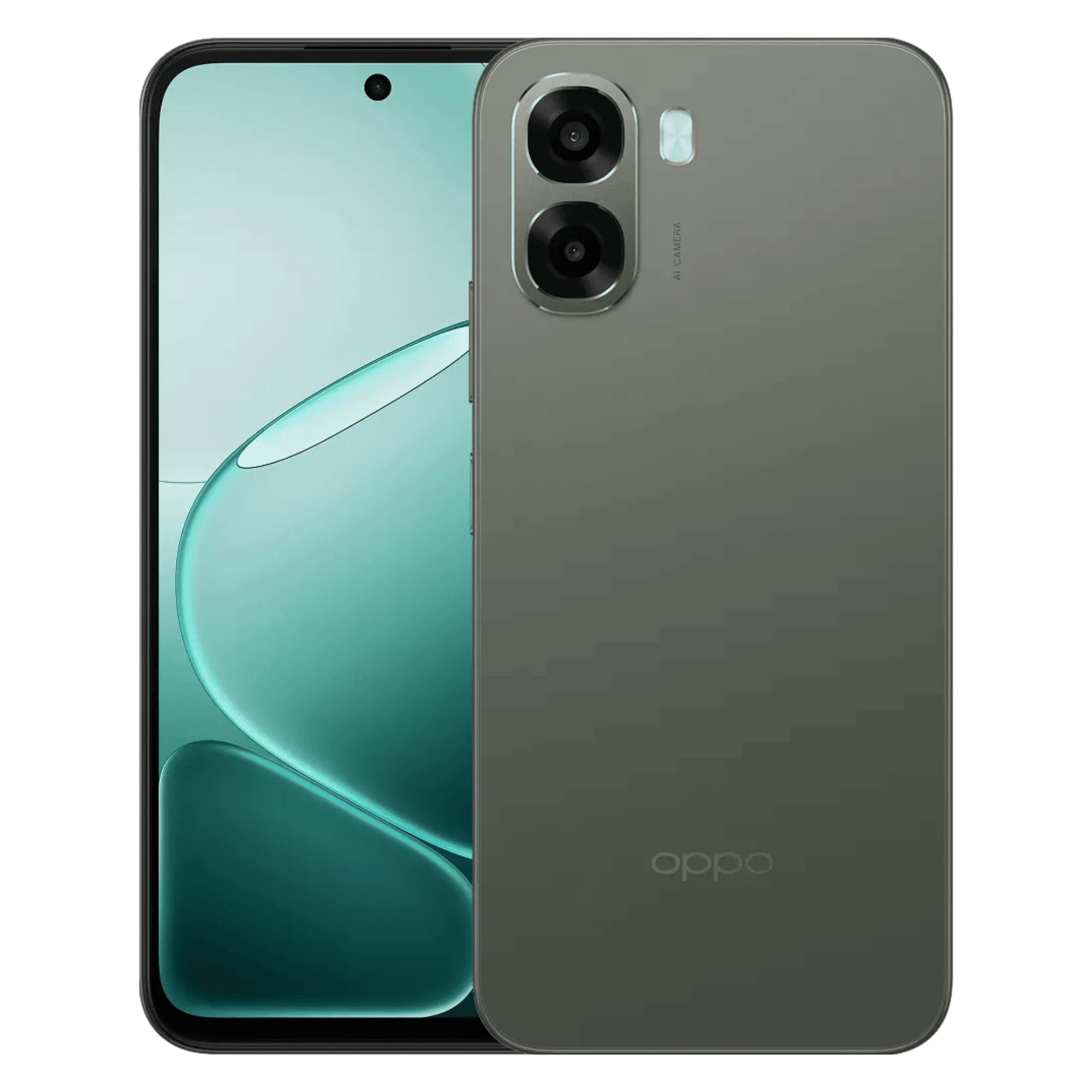 Oppo a6x 5g oliver green 4gb 64gb Front Back View