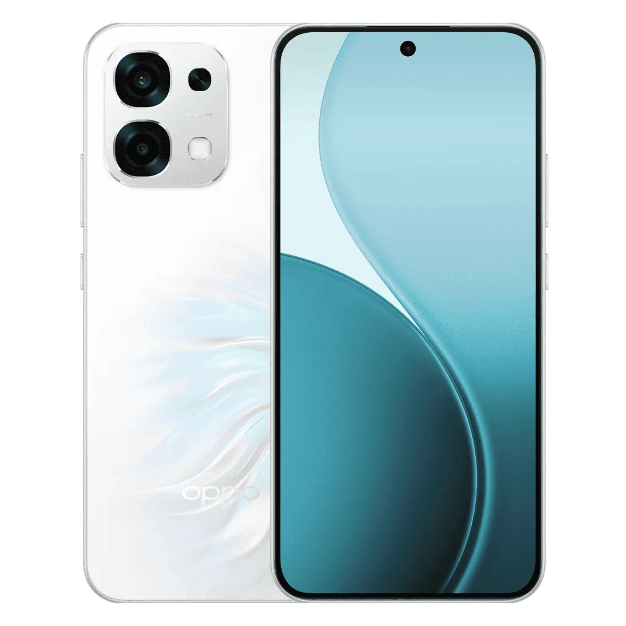 Oppo f33 5g pearl white 8gb 128gb Front Back View