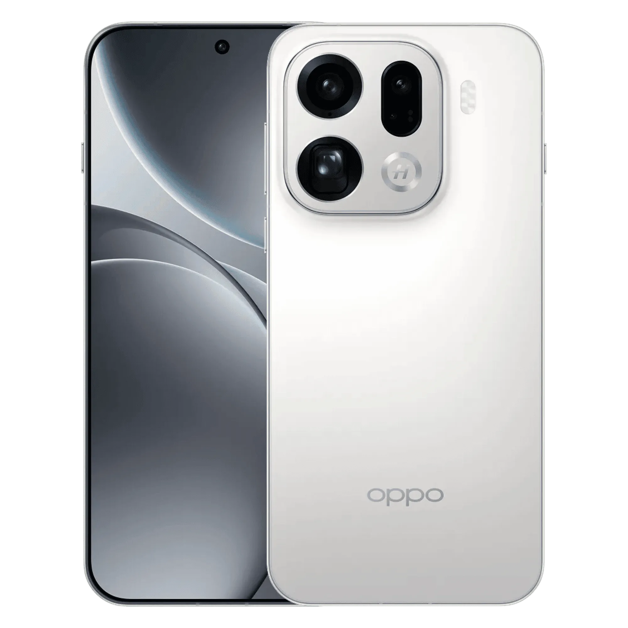 Oppo find x9 pro 5g silk white 16gb 512gb Front Back View