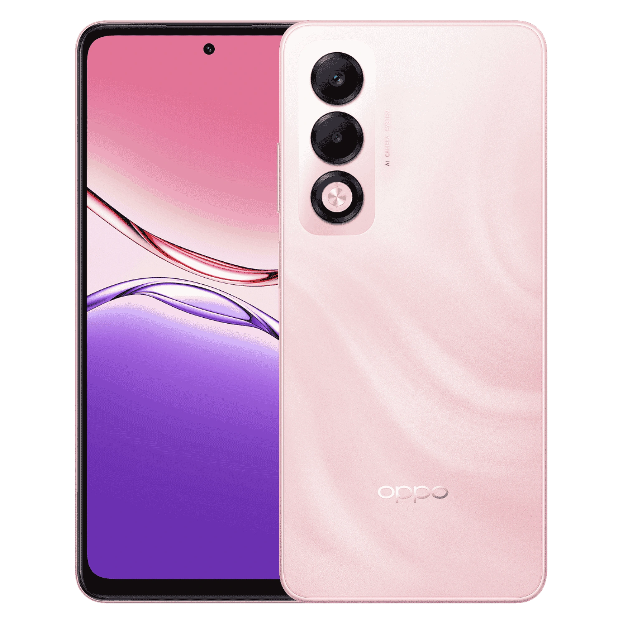 Oppo k13x 5g sunset peach 4gb 128gb Front Back View