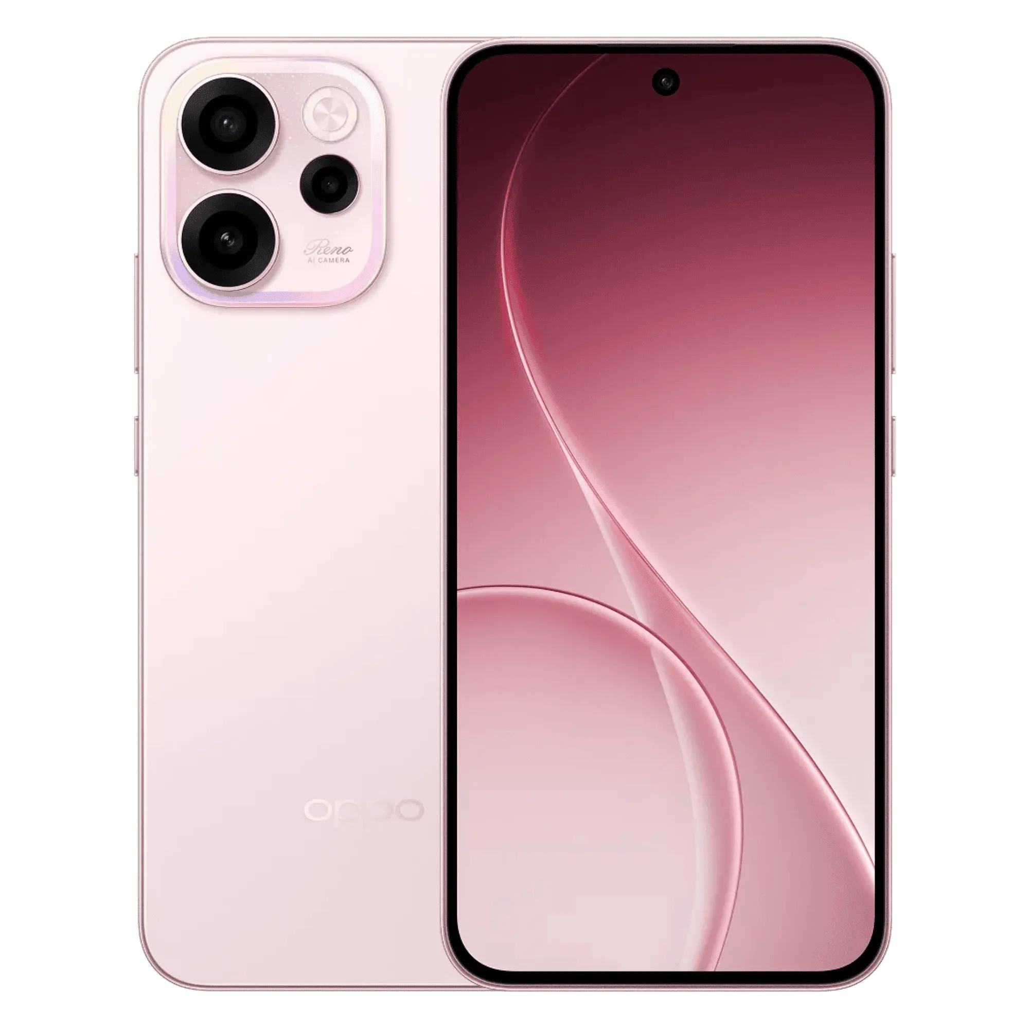 Oppo reno 15c 5g afterglow pink 8gb 256gb Front Back View