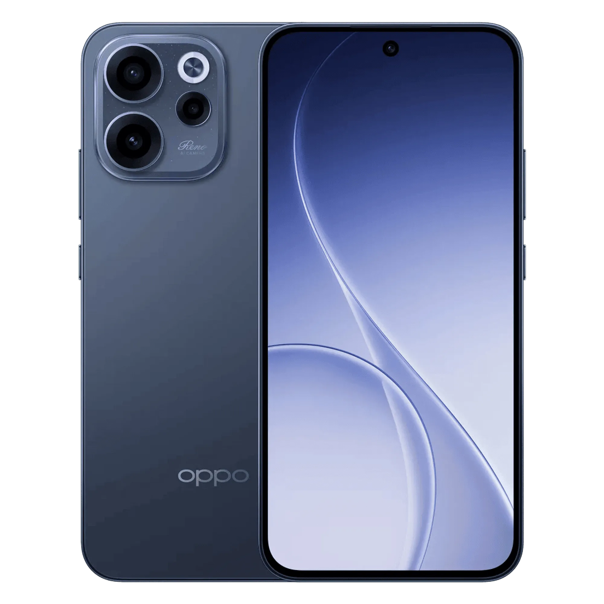 Oppo reno 15c 5g twilight blue 12gb 256gb Front Back View