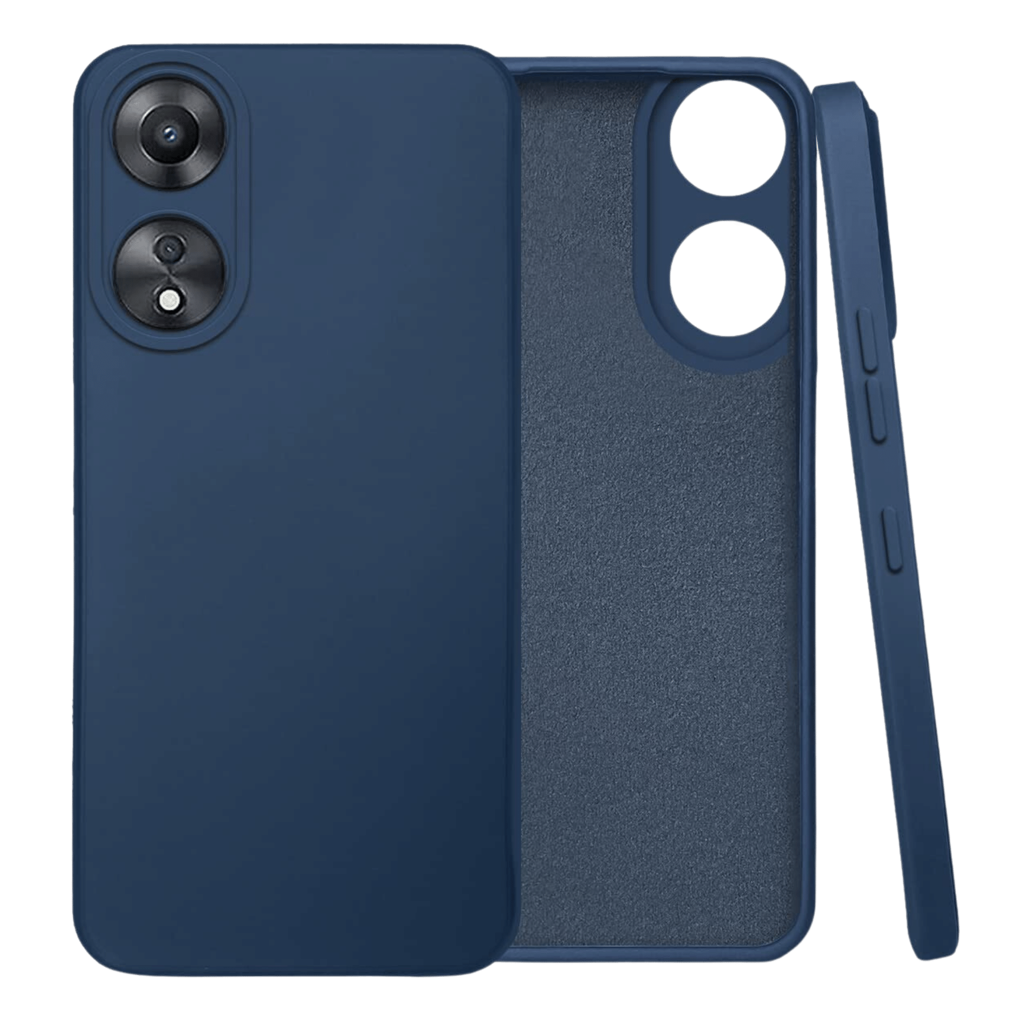 Buy Pc Soft Tpu Oppo A78 Blue Back Case Online At Poorvika