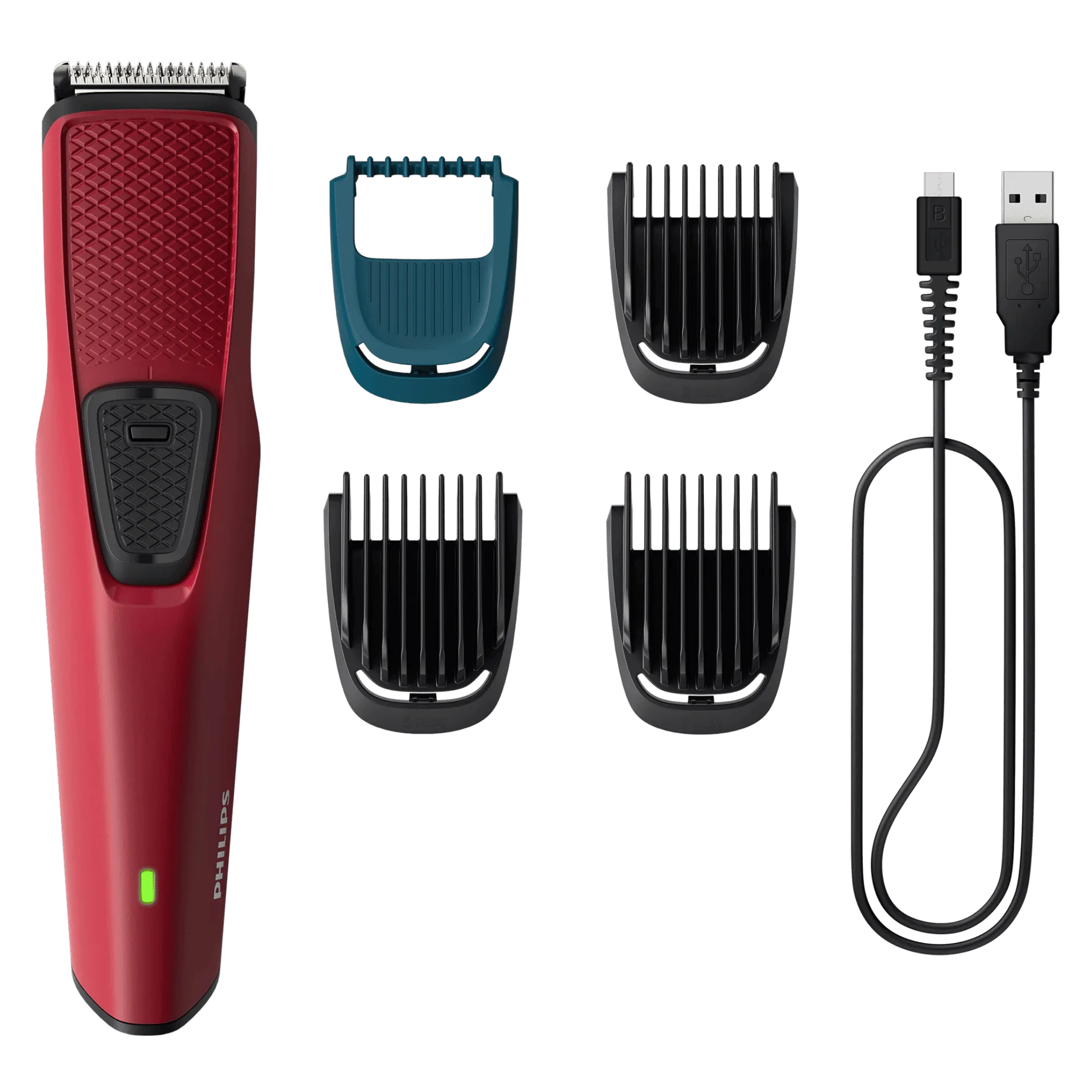 Philips beard trimmer bt1235 18 red Full View