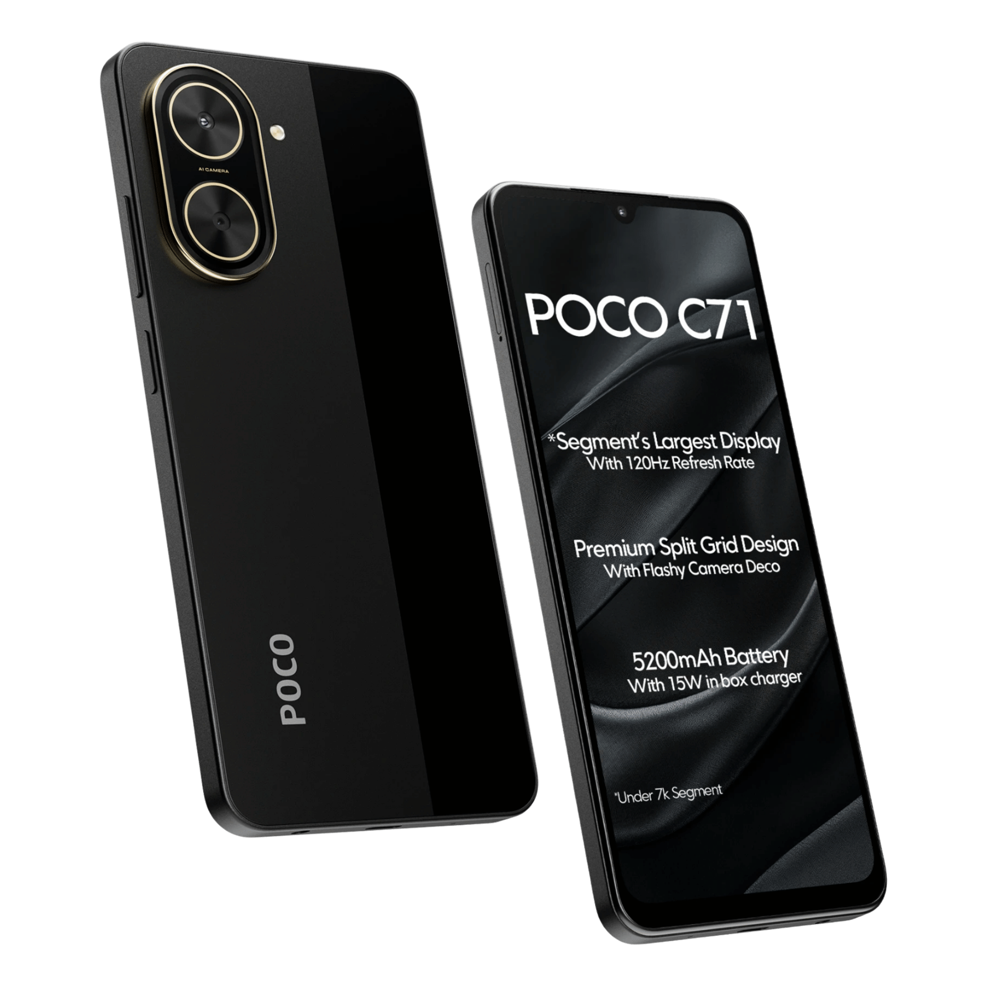 POCO C71 ブラック 2セット POCO C71 ブラック 2セット POCO C71, Power Black (4GB, 64GB