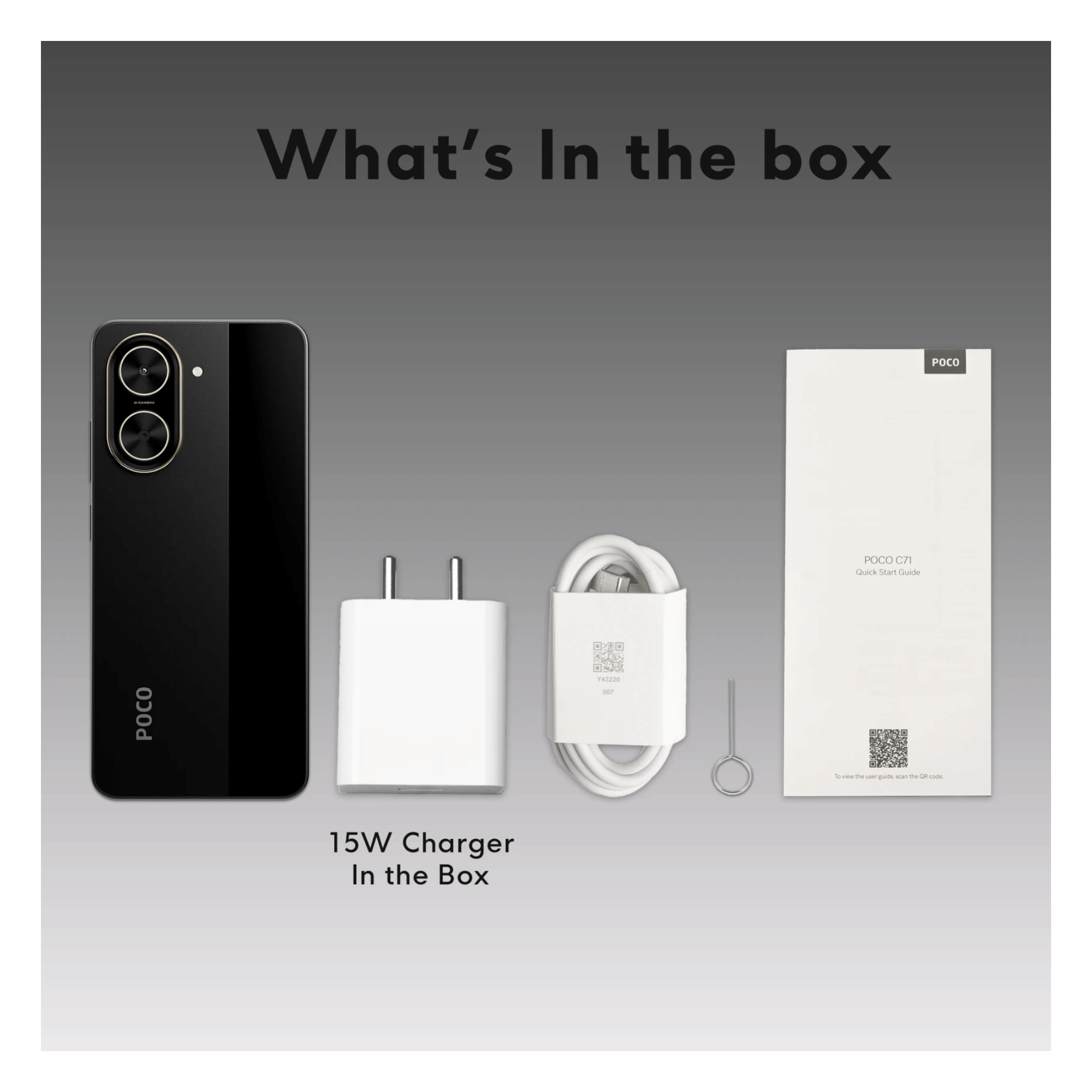 Buy Poco C71 Power Black, 4GB-64GB online at the best price!