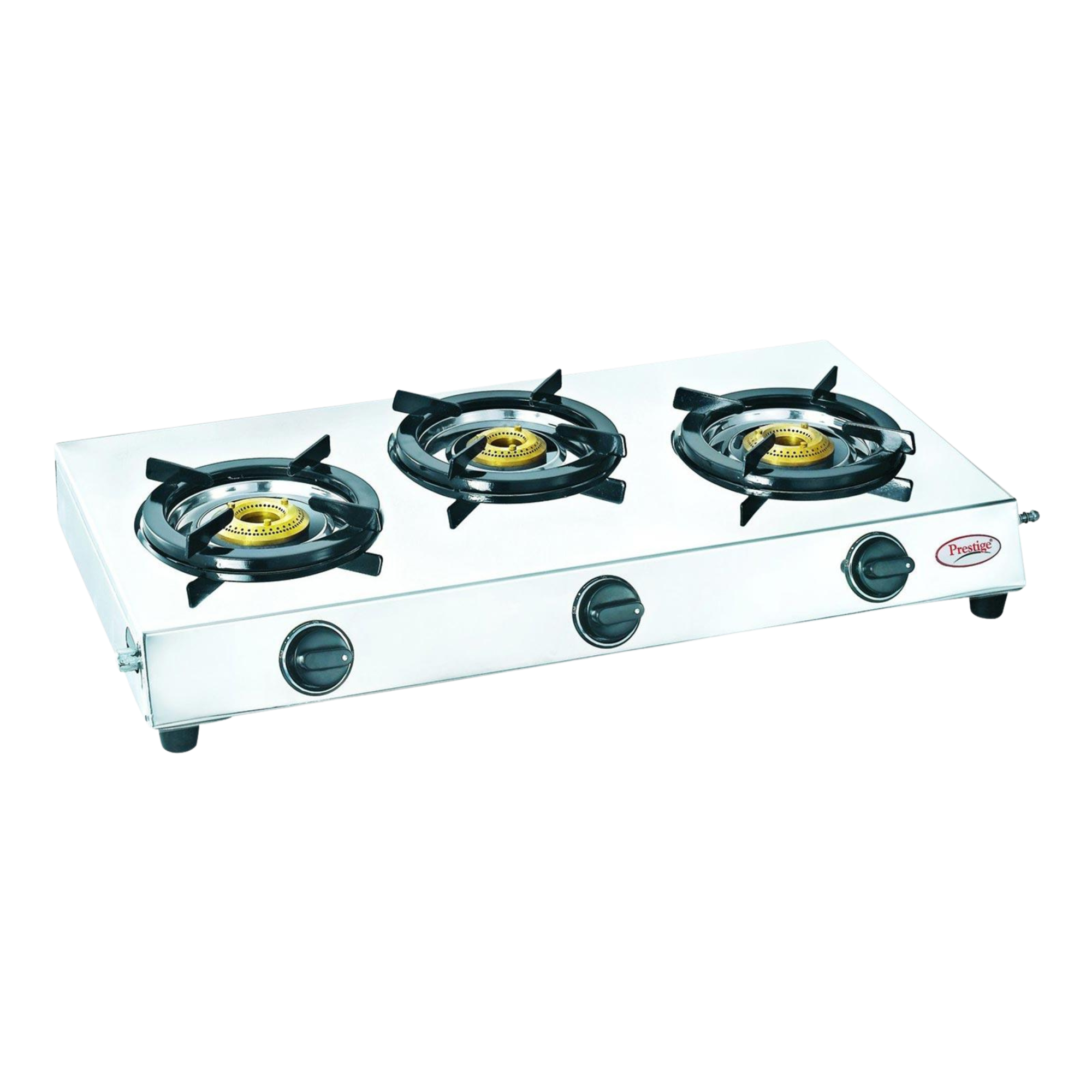 Shop Prestige Perfect Stainless Steel 3 Burner Gas Stove silver at