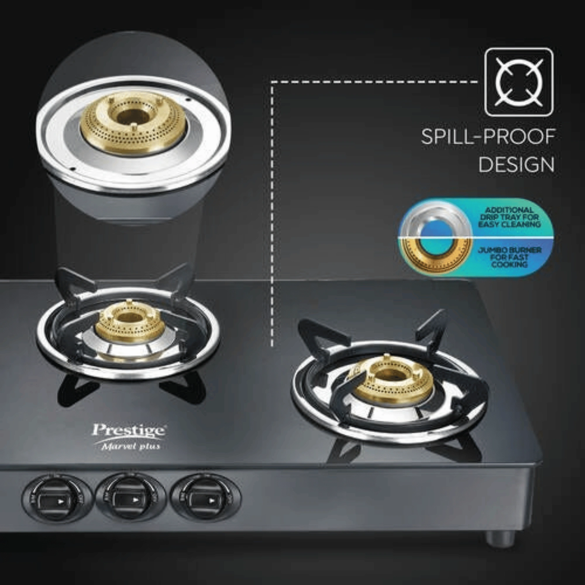 Burner Glass Top Prestige Marvel Plus Burner Price Grab The