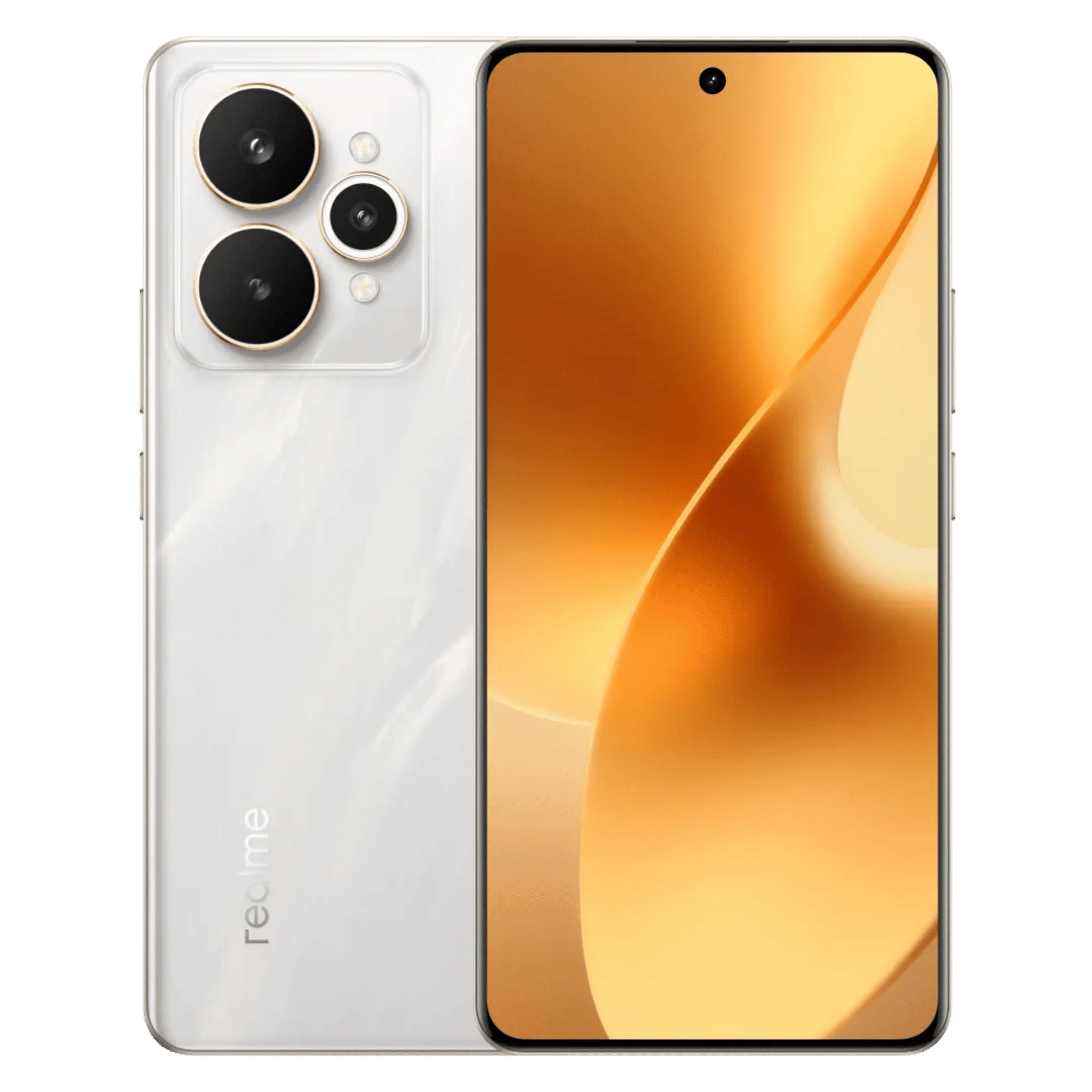 Realme 15 5g flowing silver 8gb 128gb Front Back View