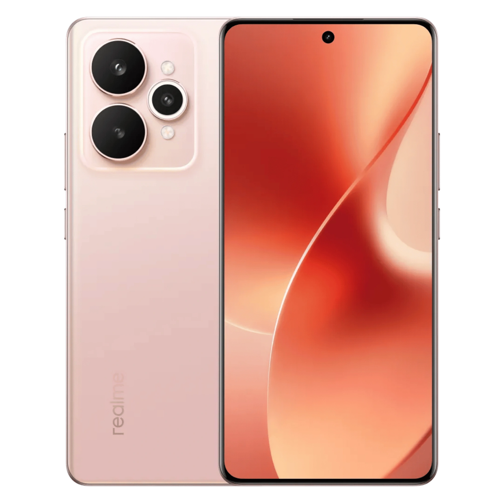 Realme 15 5g silk pink 8gb 128gb Front Back View Image
