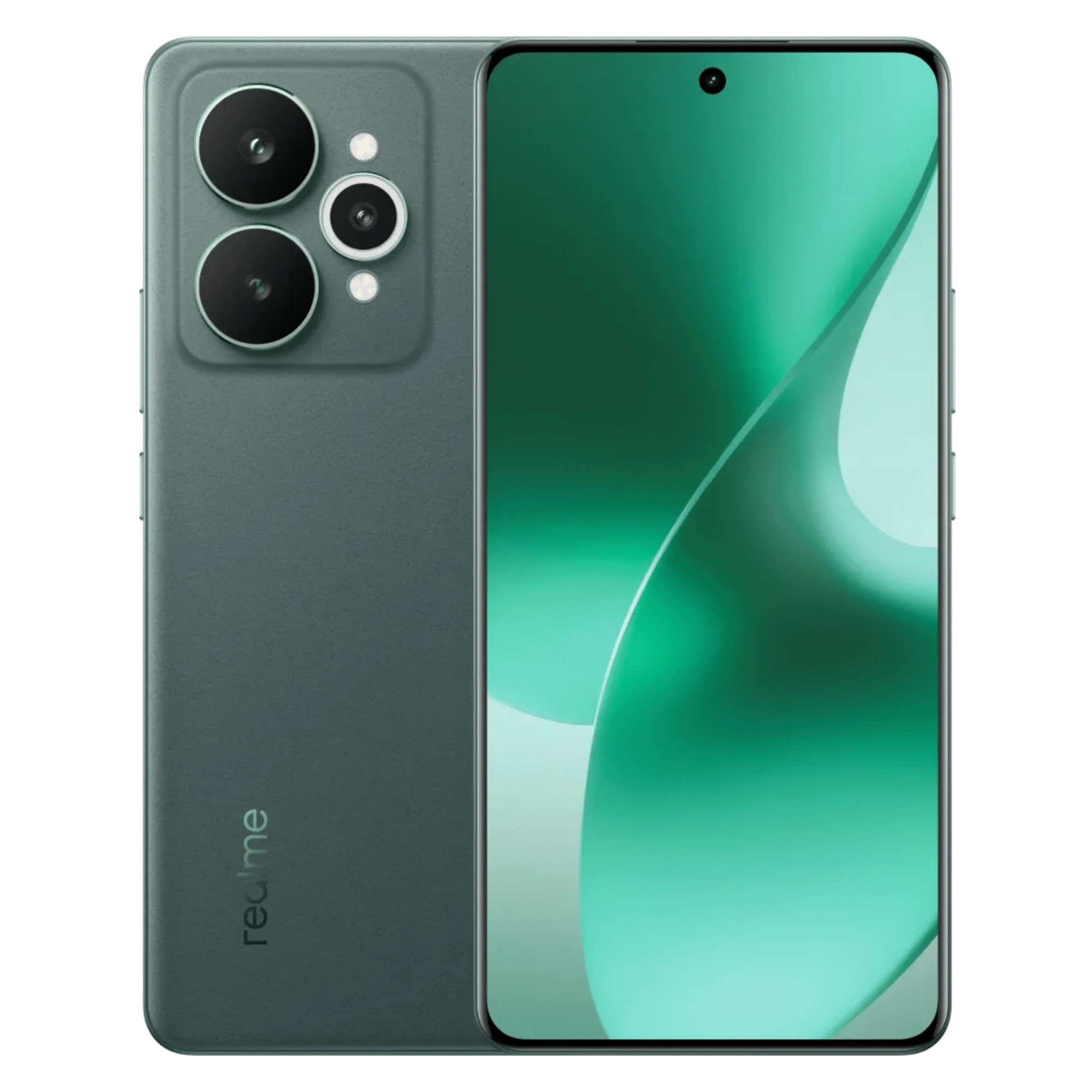 Realme 15 5g velvet green 8gb 256gb Front Back View
