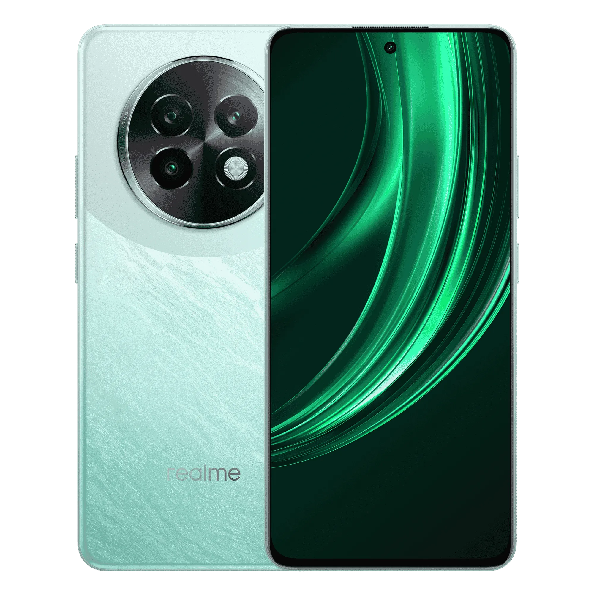 Realme 15 lite 5g satin green 8gb 128gb Front Back View