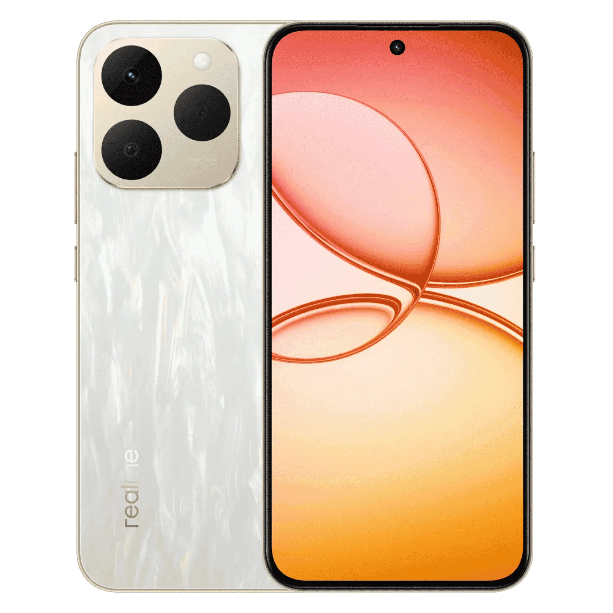 Realme 15t 5g 2026 flowing silver 12gb 256gb Front Back View