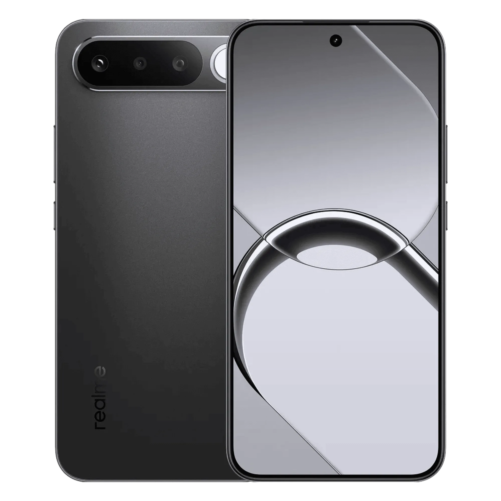 Realme 16 5g air black 12gb 256gb Front Back View