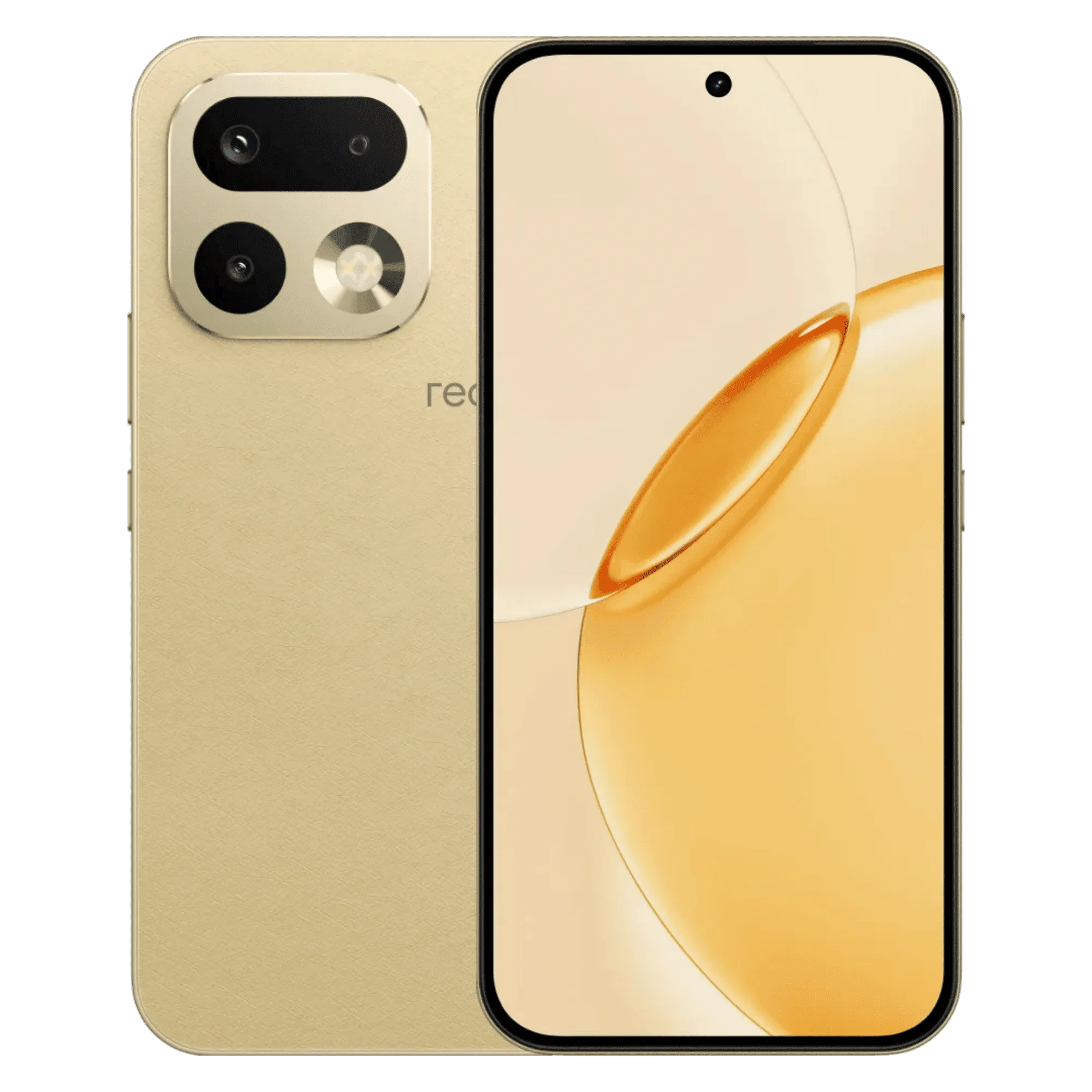 Realme 16 pro 5g master gold 12gb 256gb Front Back View