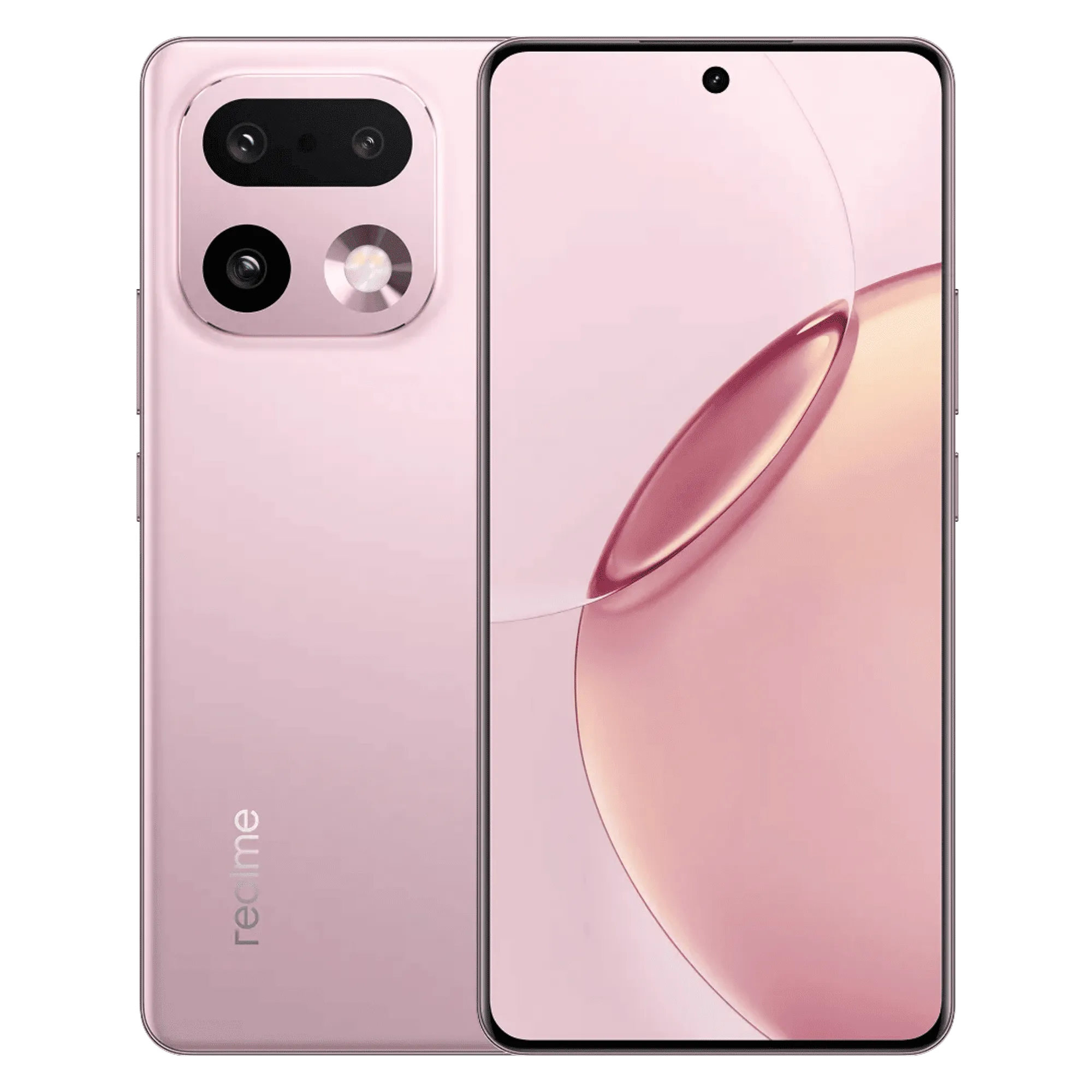 Realme 16 pro plus 5g camellia pink 8gb 256gb Front Back View